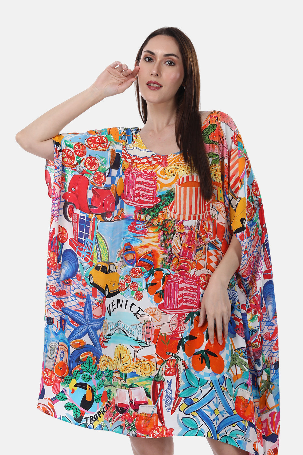 ITALY COTTAGE-SHORT BOX KAFTAN - TheSwankStore