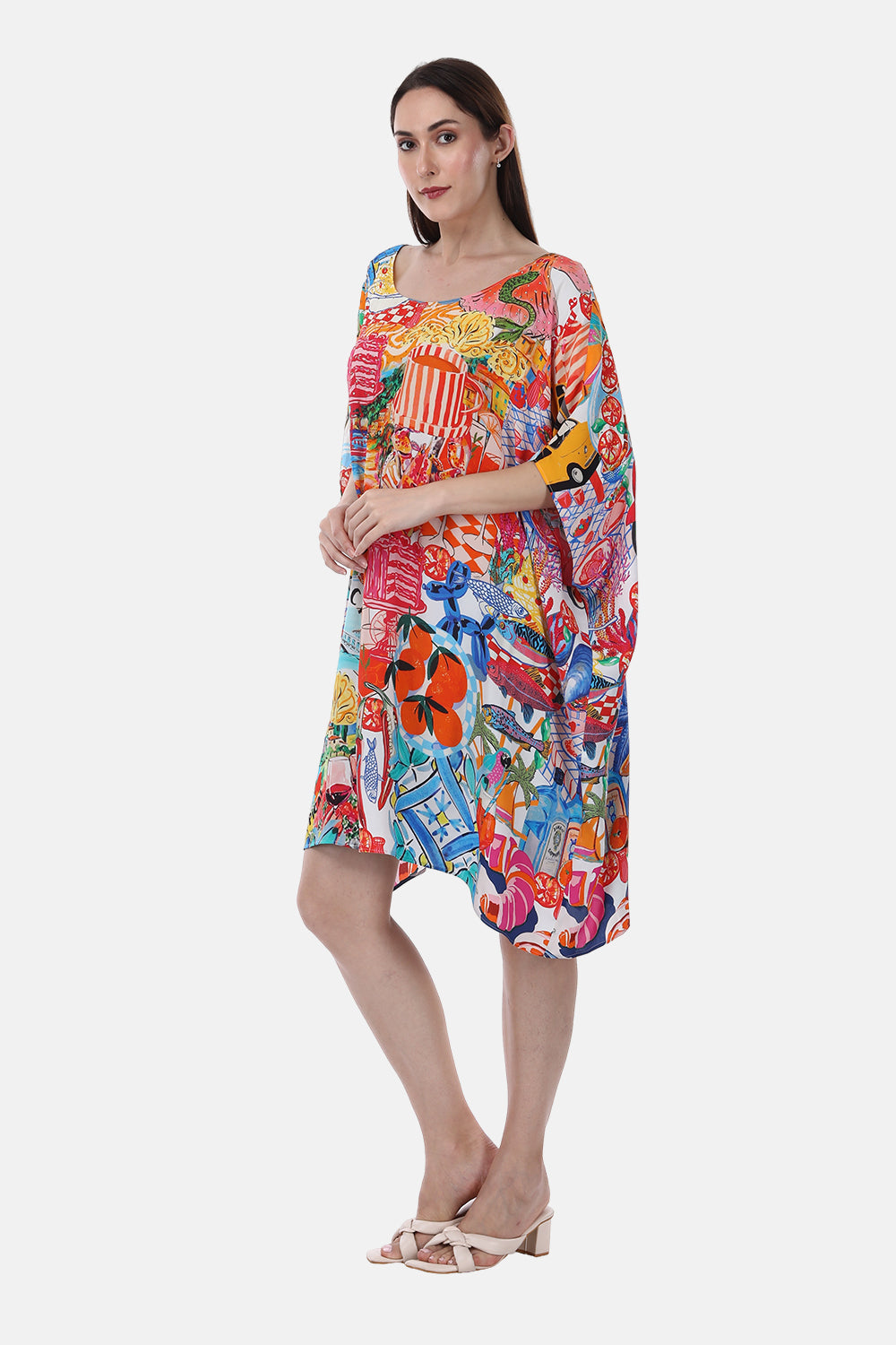 ITALY COTTAGE-SHORT BOX KAFTAN - TheSwankStore