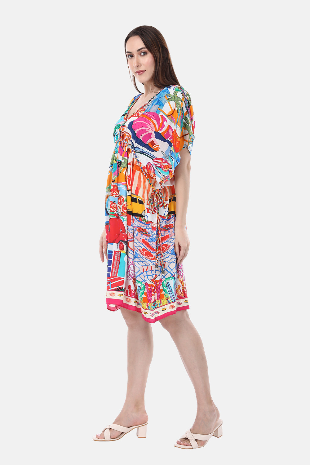 ITALY COTTAGE-SHORT KAFTAN - TheSwankStore