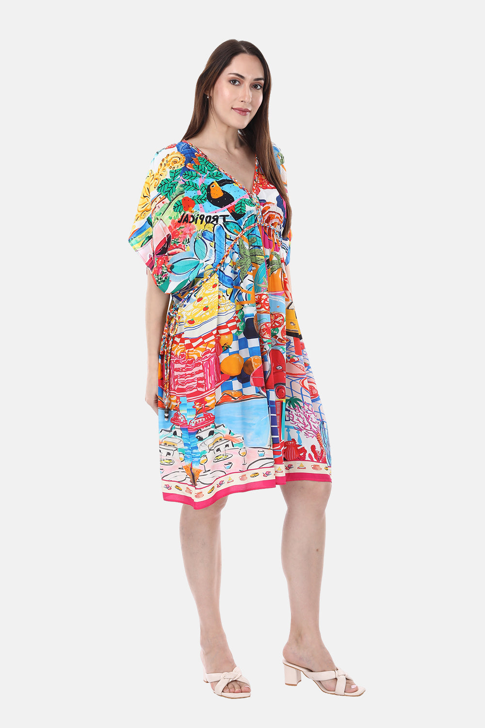 ITALY COTTAGE-SHORT KAFTAN - TheSwankStore