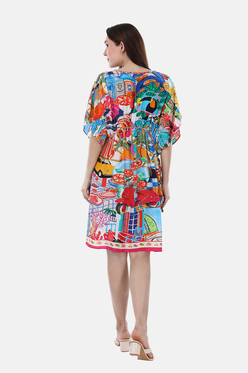 ITALY COTTAGE-SHORT KAFTAN - TheSwankStore