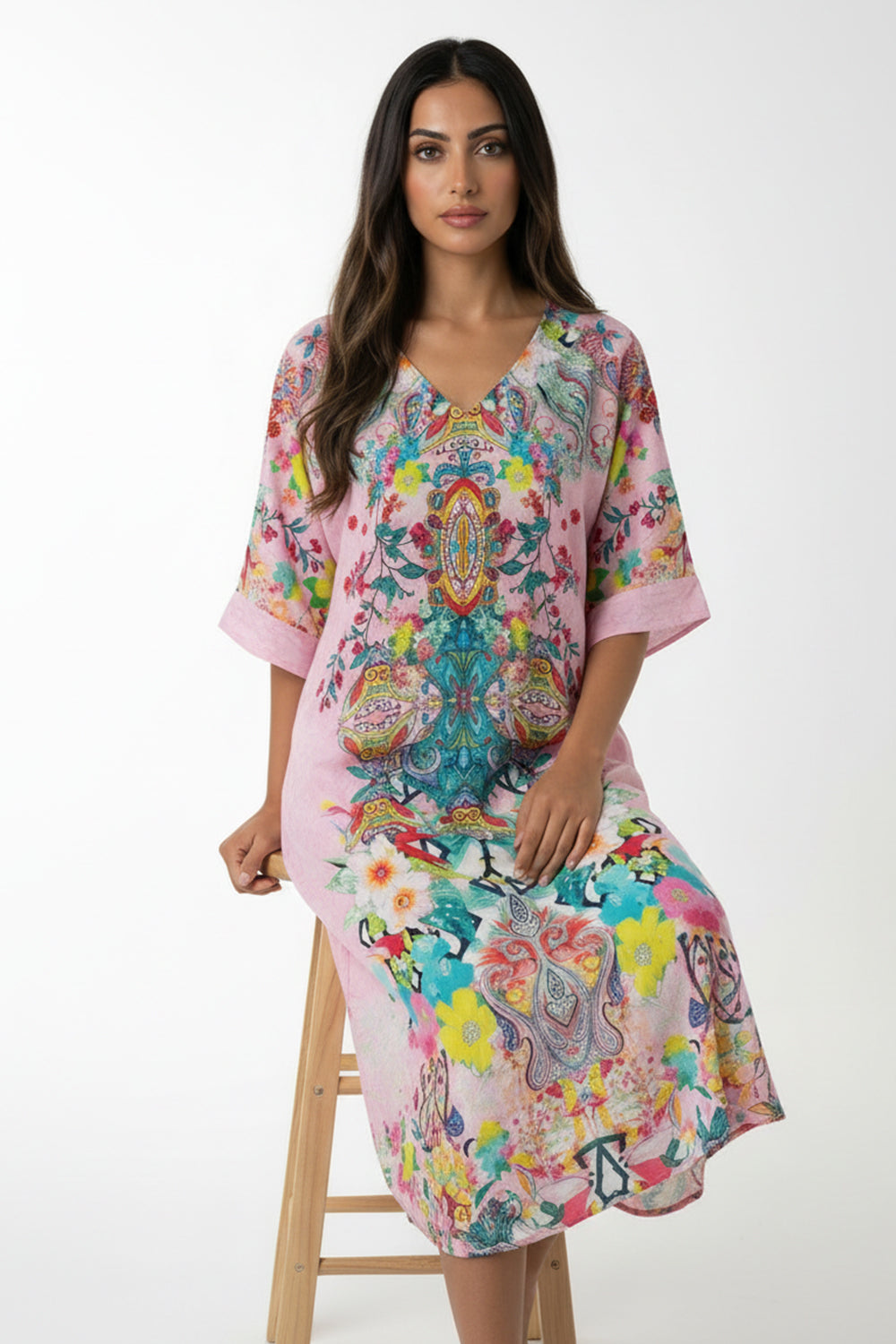 KEUKENHOFF - FISH DRESS 100% SILK (Size - L/XL) - TheSwankStore