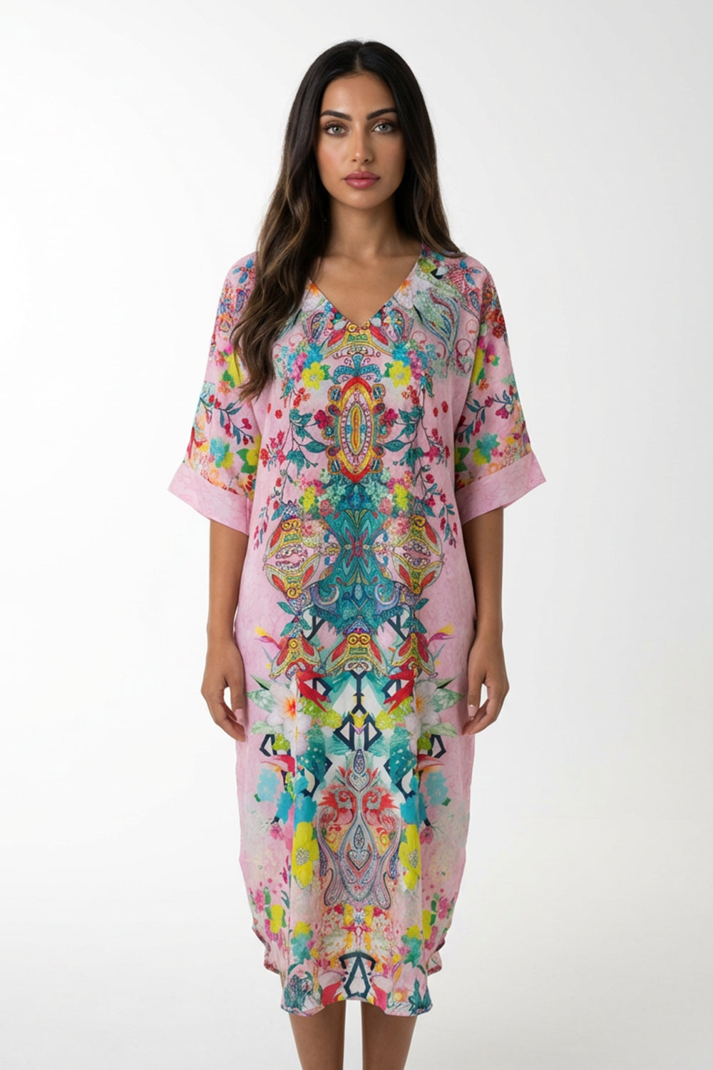 KEUKENHOFF - FISH DRESS 100% SILK (Size - L/XL) - TheSwankStore