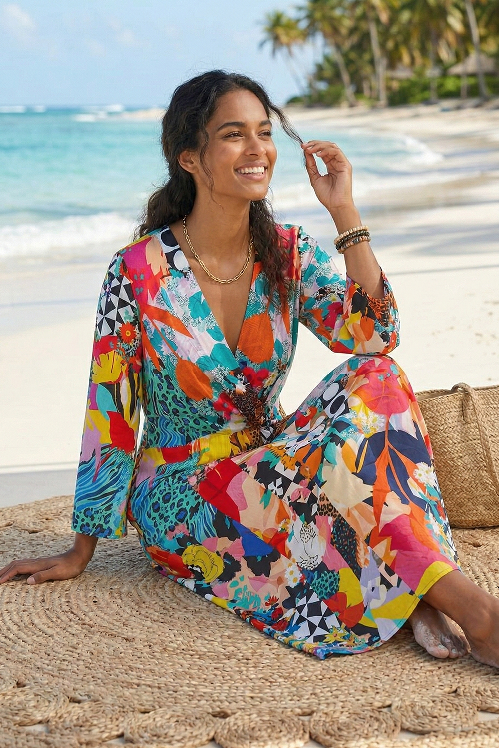 MARTINIQUE - BELL SLEEVE DRESS - TheSwankStore