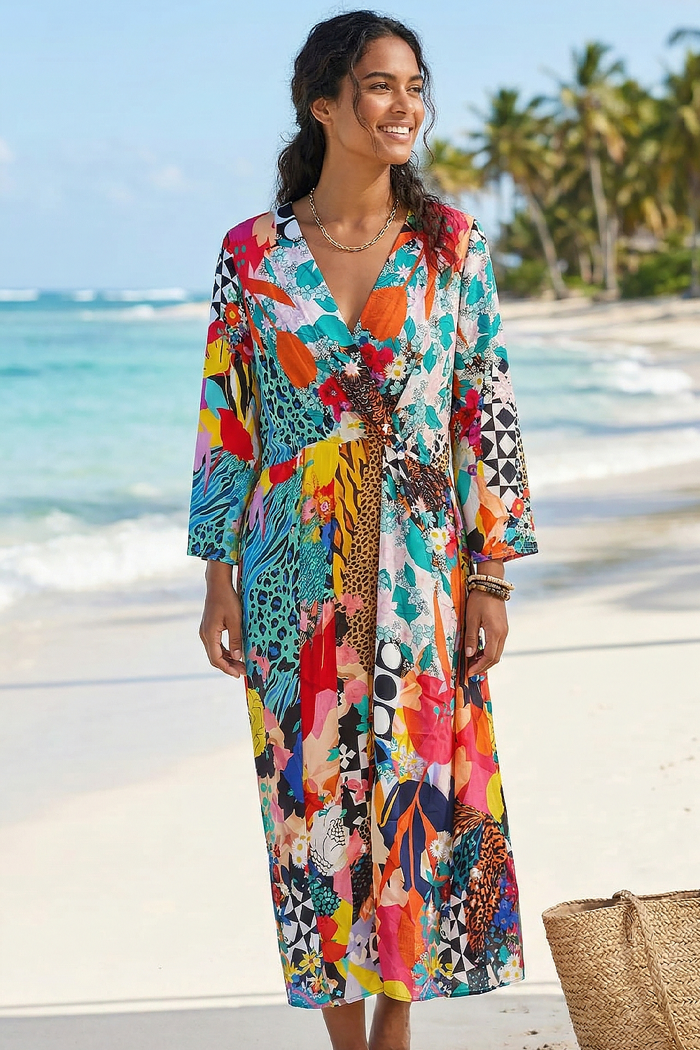 MARTINIQUE - BELL SLEEVE DRESS - TheSwankStore