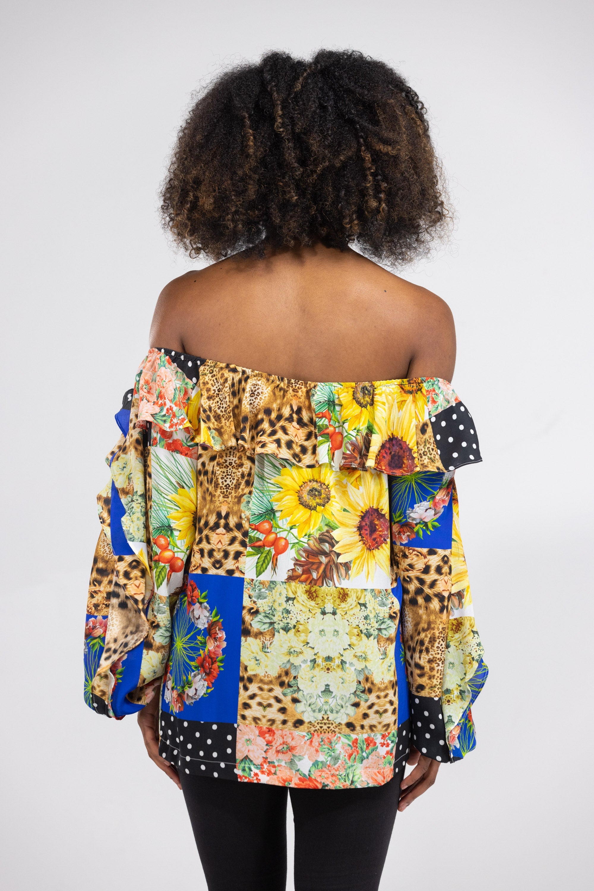 PERTH - FLAMENCO TOP 100% Silk (Size - L/XL) - TheSwankStore