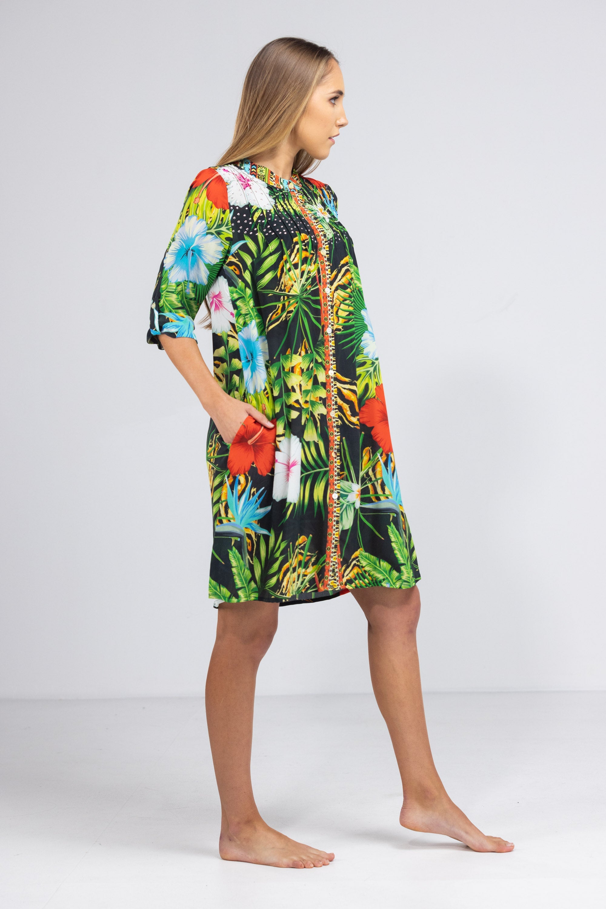 DARWIN - PINTUCKS DRESS