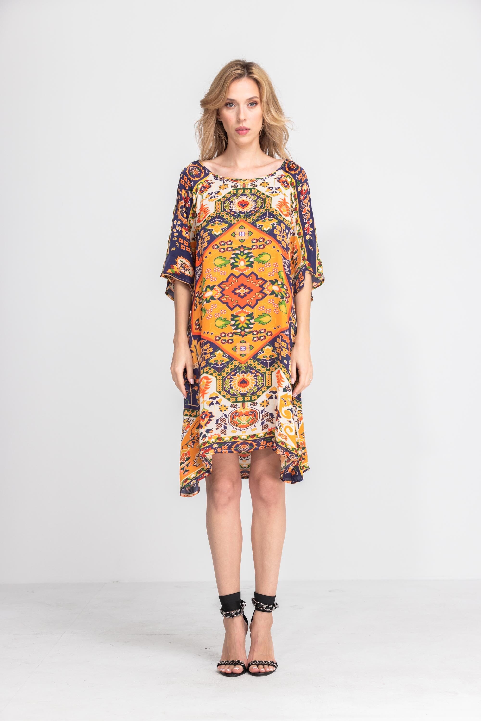 SAFFRON - SLIT SLEEVE DRESS - TheSwankStore