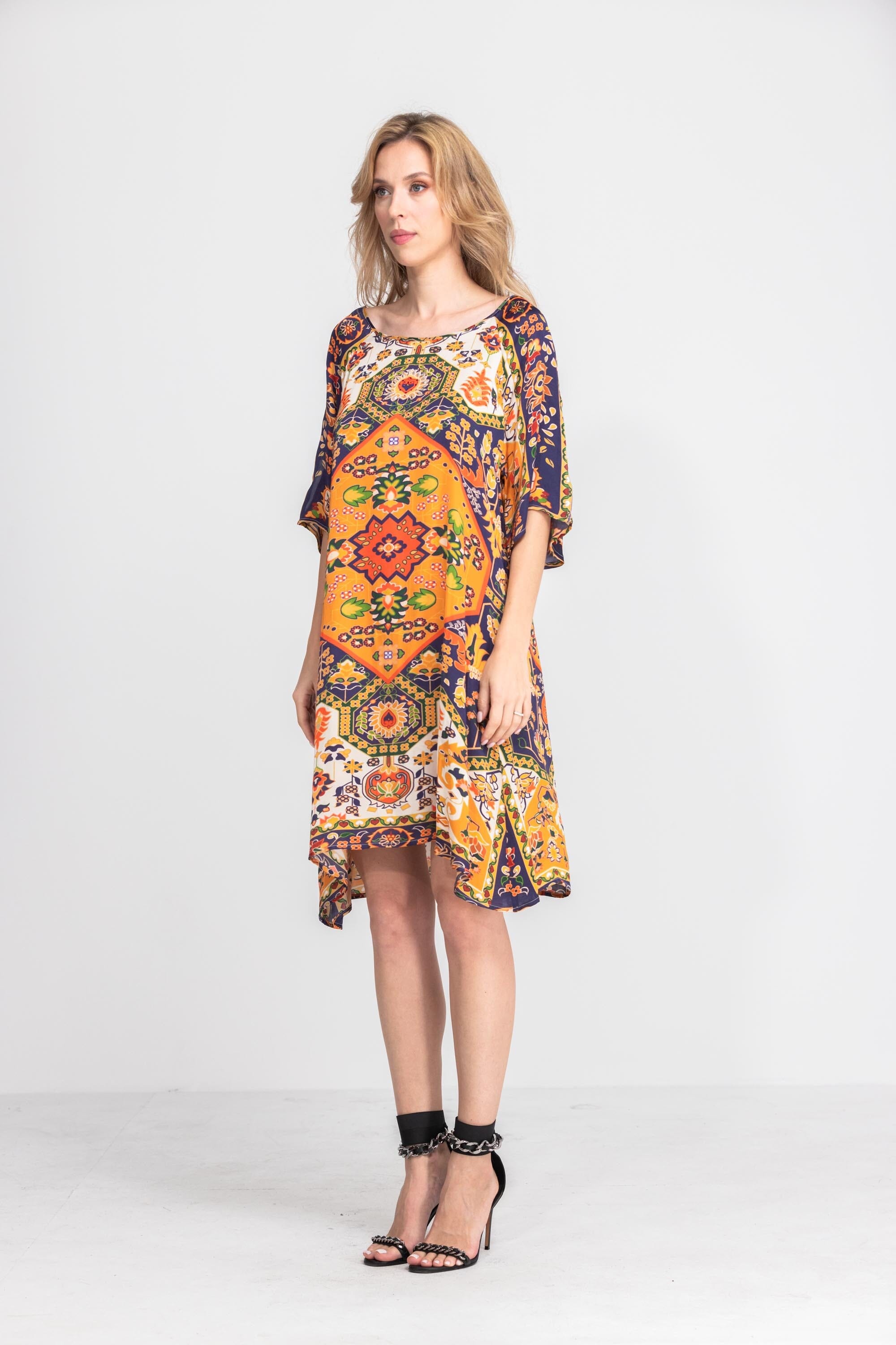 SAFFRON - SLIT SLEEVE DRESS - TheSwankStore