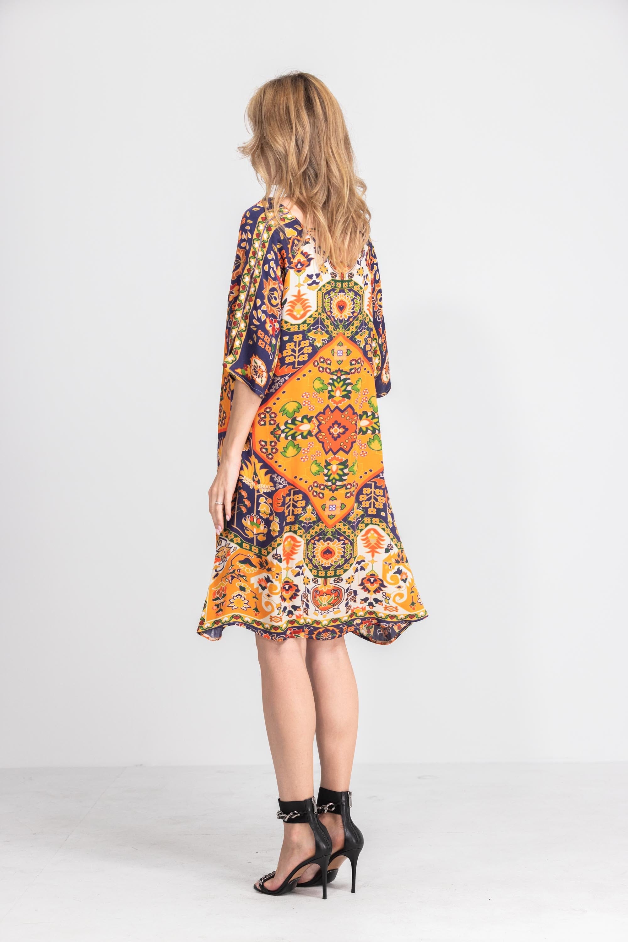 SAFFRON - SLIT SLEEVE DRESS - TheSwankStore