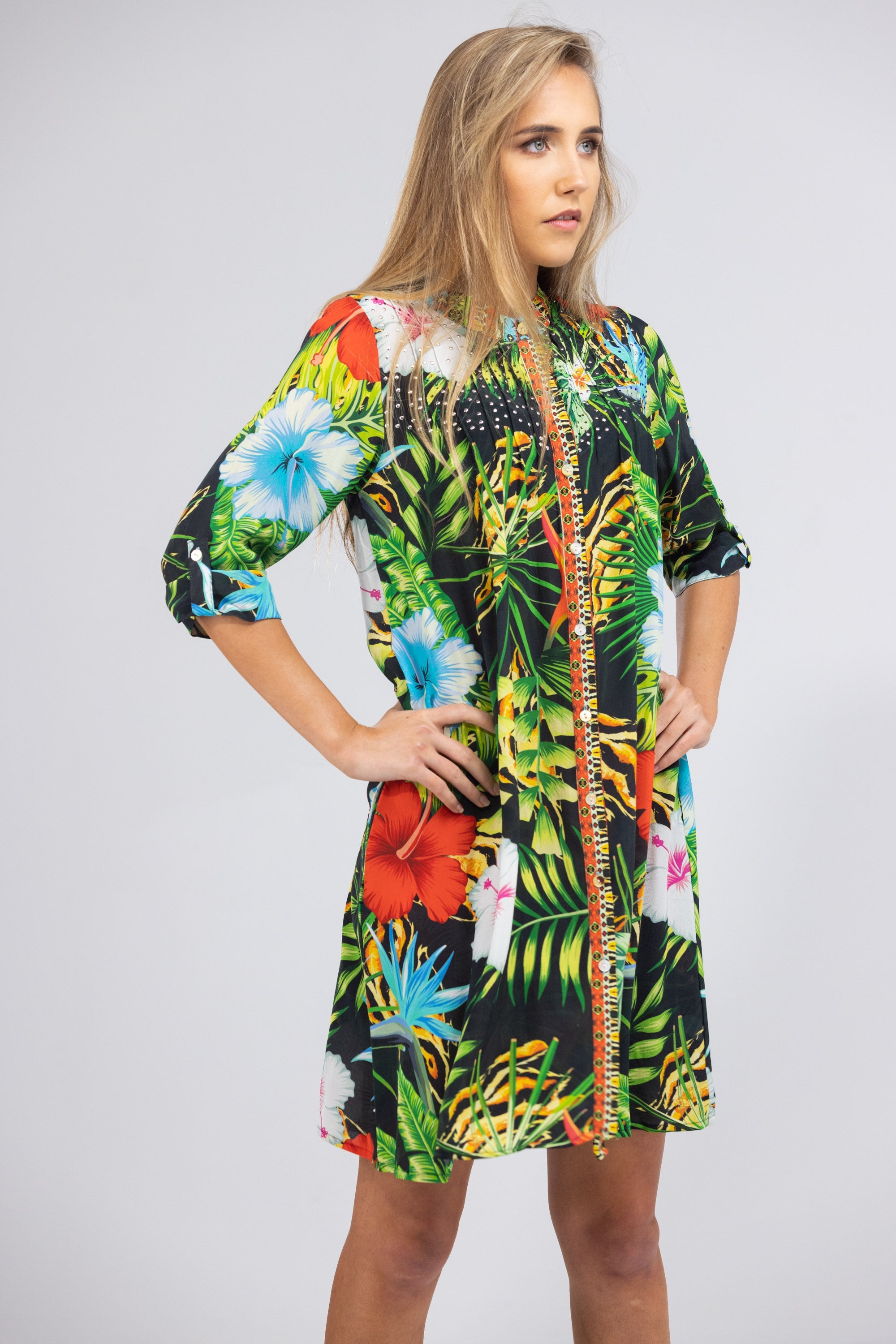 DARWIN - PINTUCKS DRESS