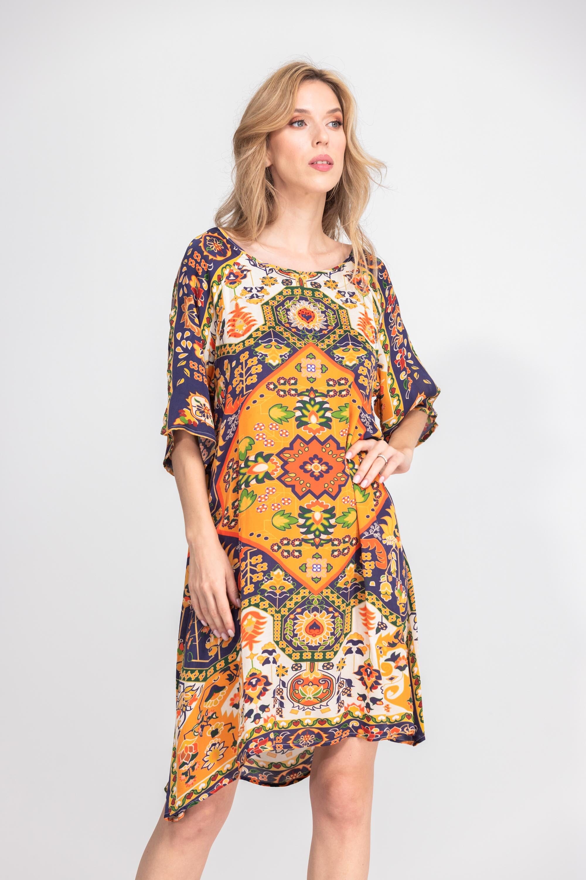 SAFFRON - SLIT SLEEVE DRESS - TheSwankStore