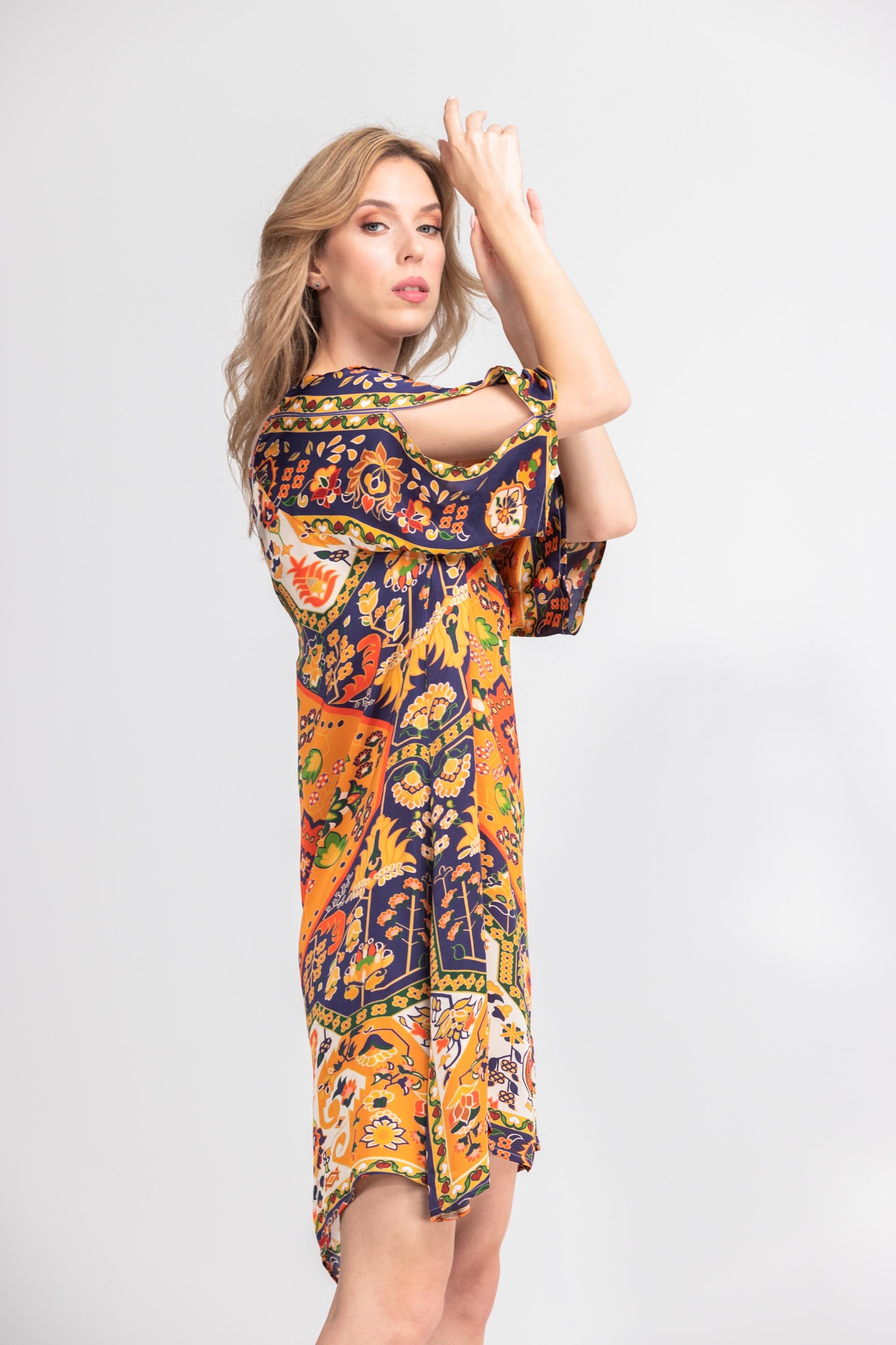 SAFFRON - SLIT SLEEVE DRESS - TheSwankStore