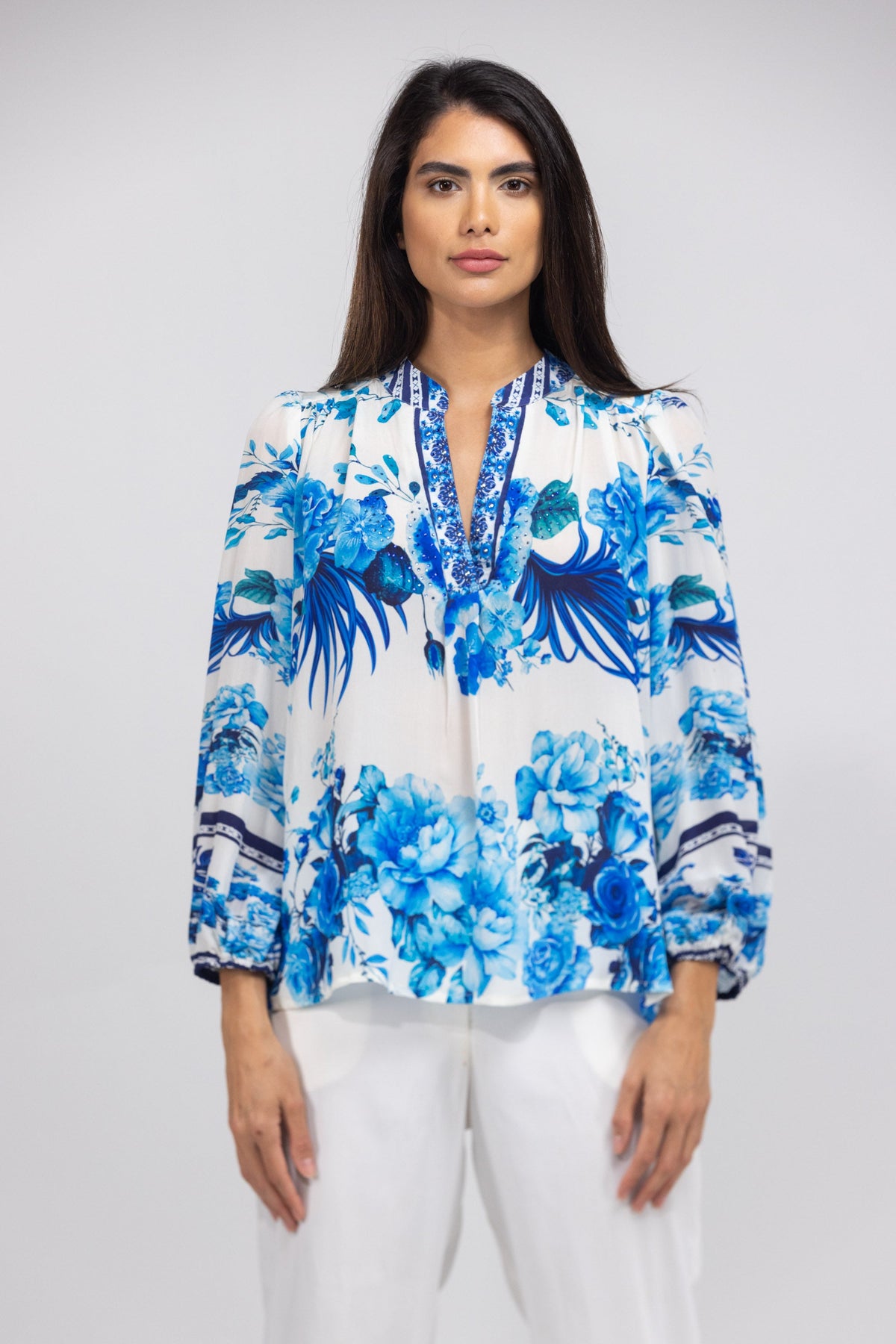 SYDNEY - V NECK TOP - TheSwankStore