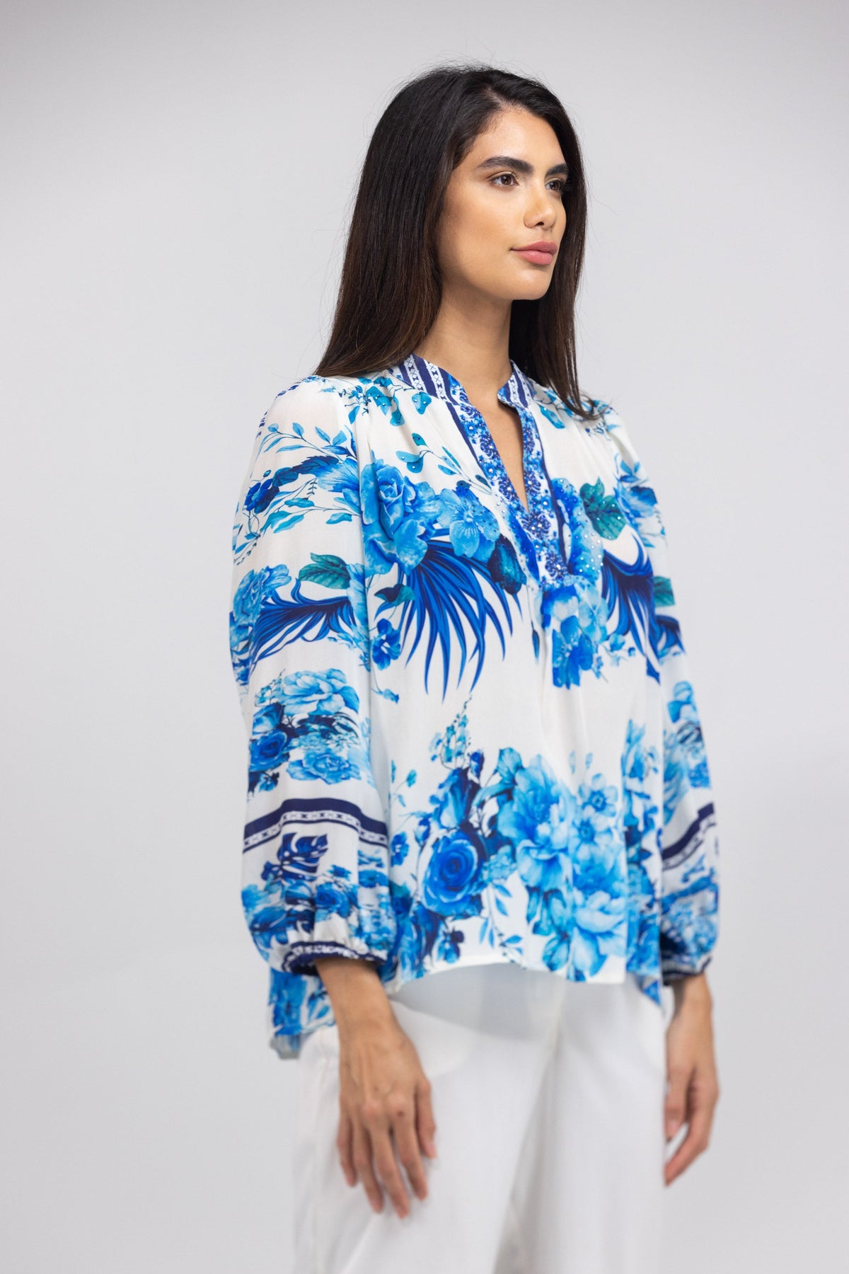 SYDNEY - V NECK TOP - TheSwankStore