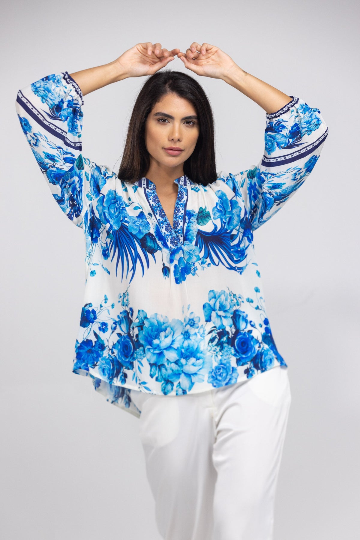 SYDNEY - V NECK TOP - TheSwankStore