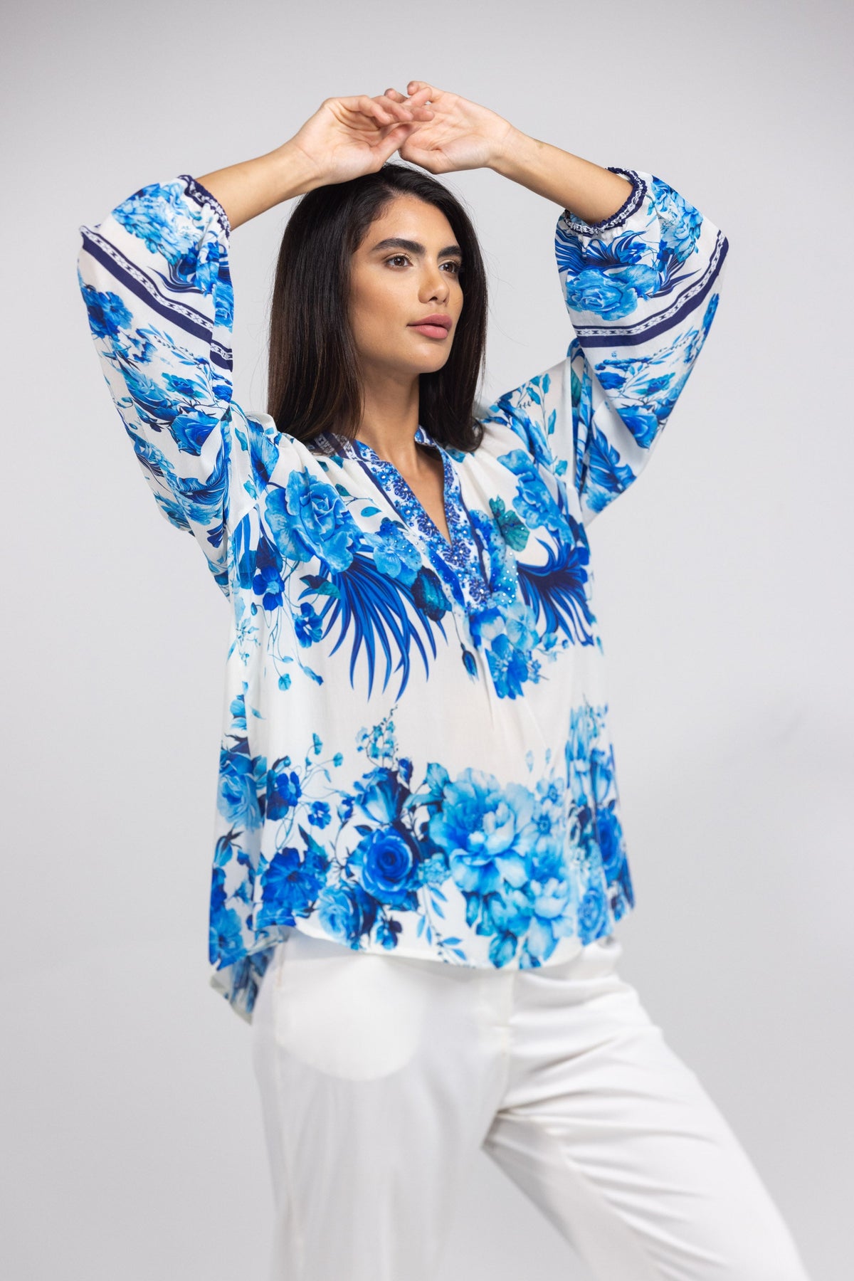 SYDNEY - V NECK TOP - TheSwankStore
