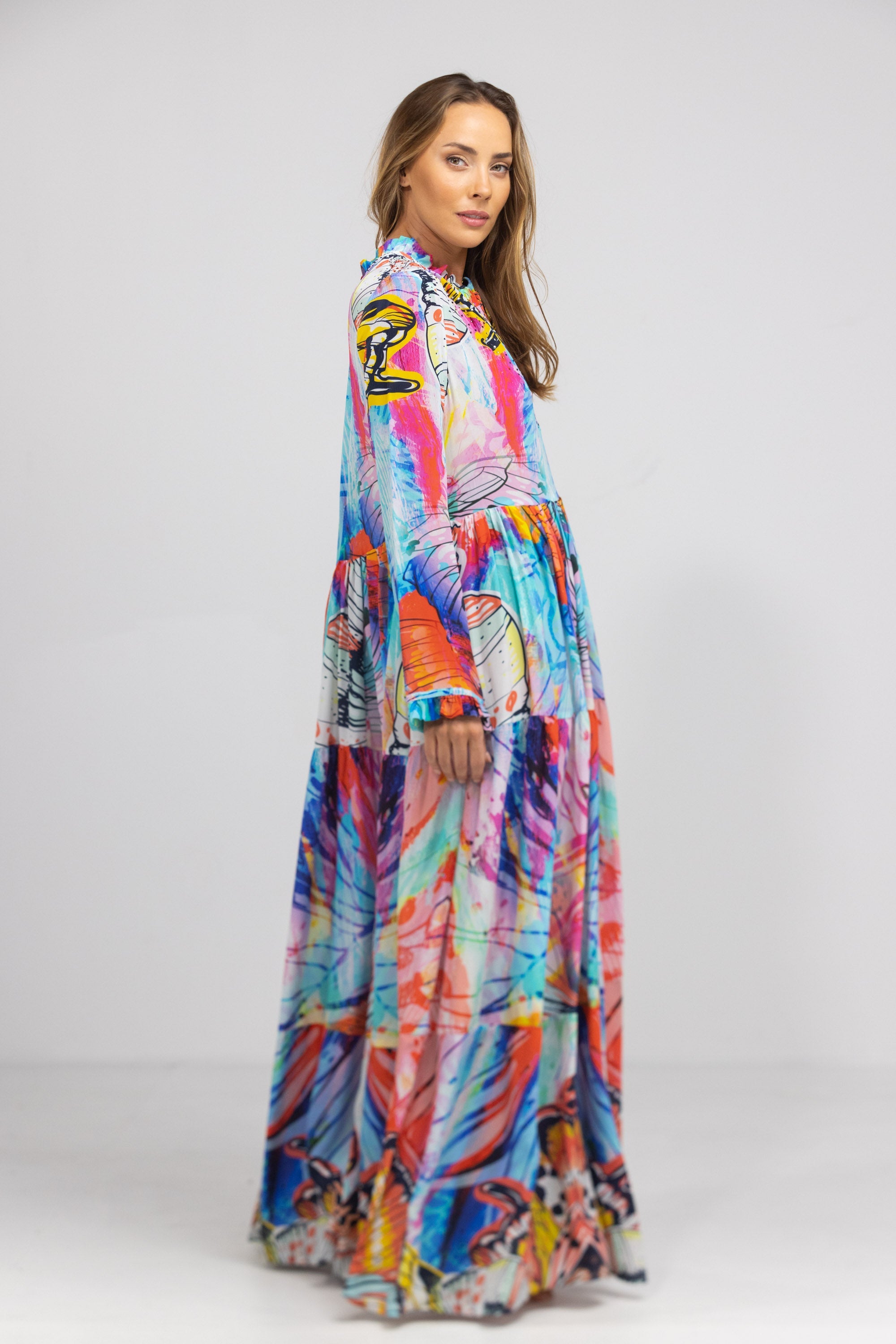 CANBERRA - FRONT PLACKET MAXI DRESS