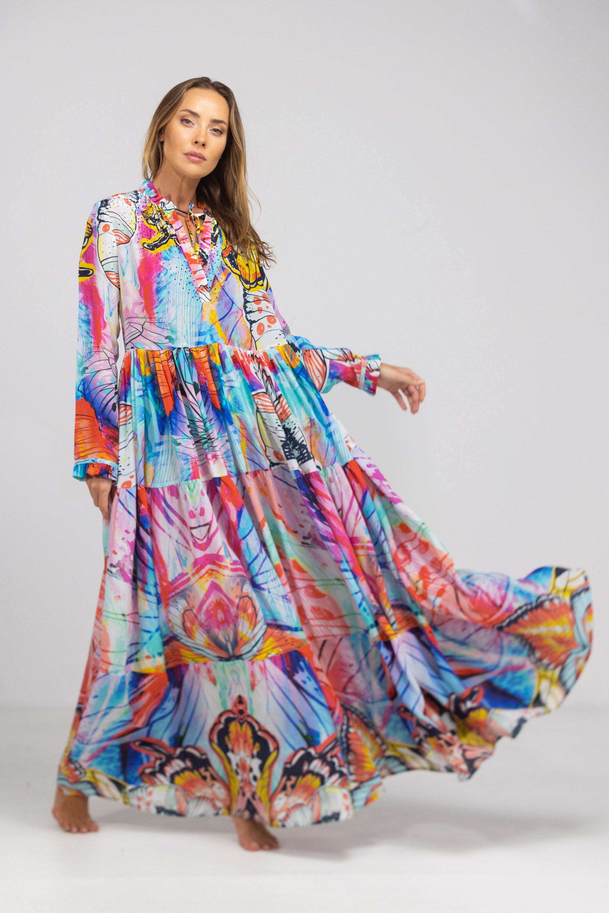 CANBERRA - FRONT PLACKET MAXI DRESS
