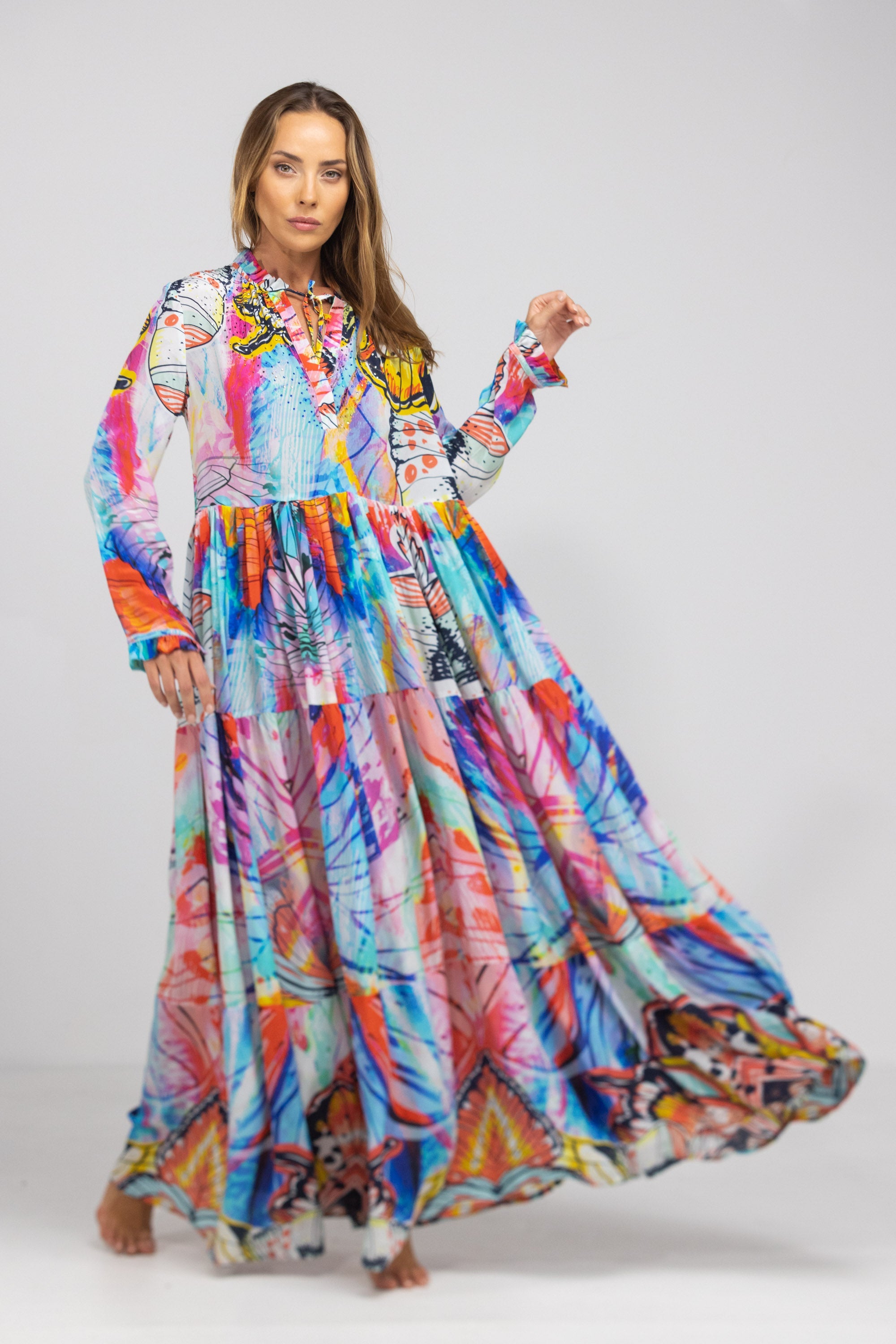 CANBERRA - FRONT PLACKET MAXI DRESS