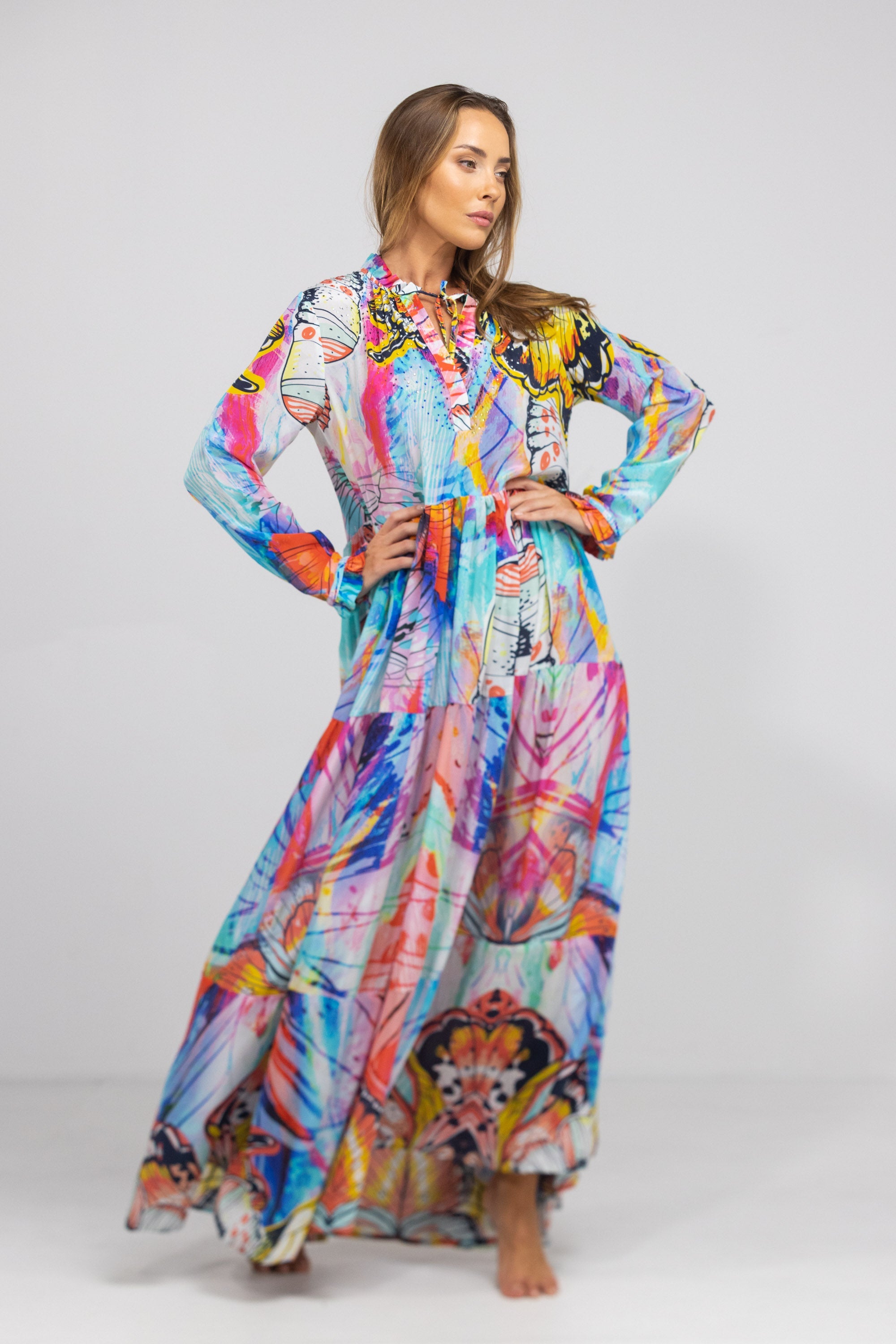 CANBERRA - FRONT PLACKET MAXI DRESS
