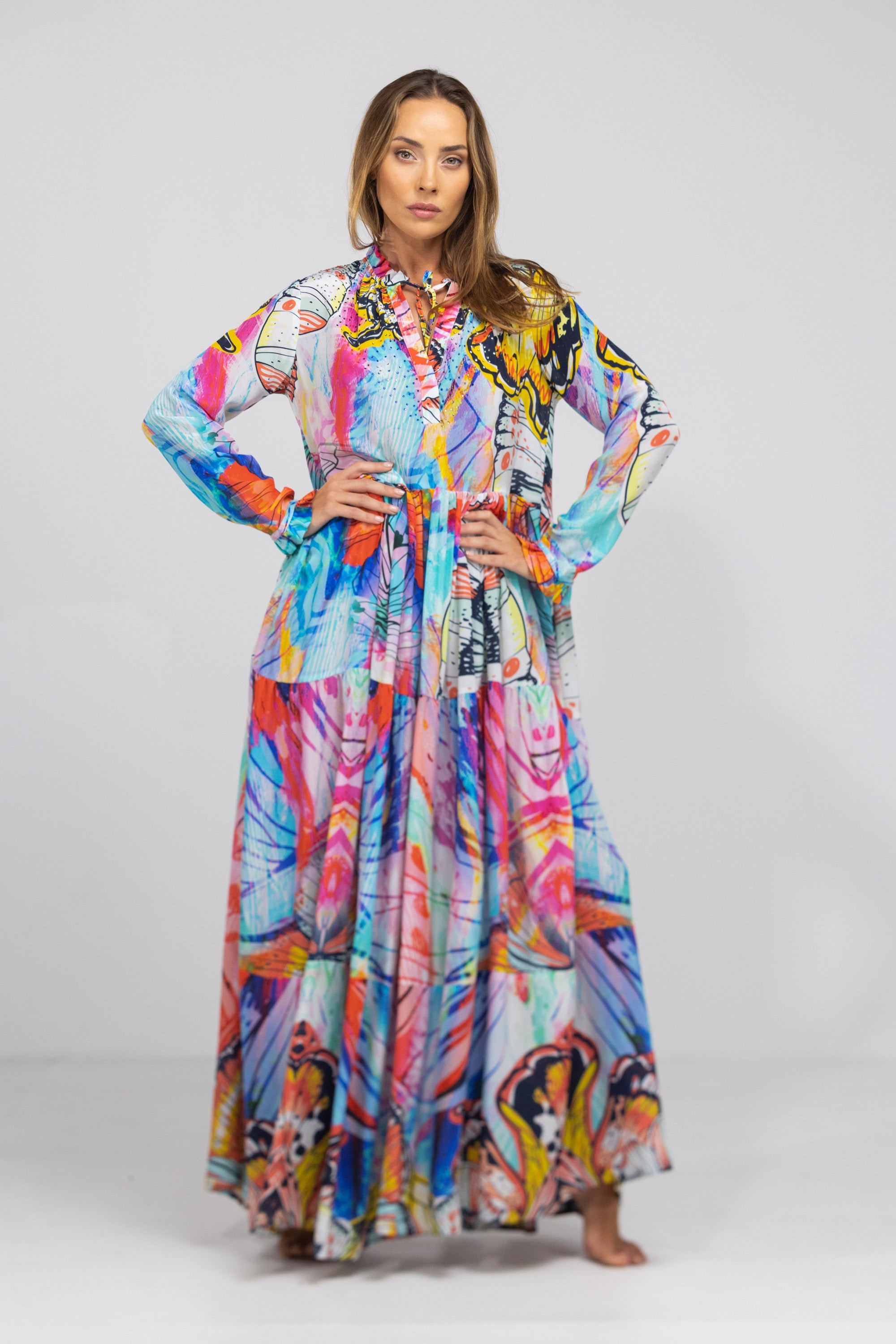 CANBERRA - FRONT PLACKET MAXI DRESS