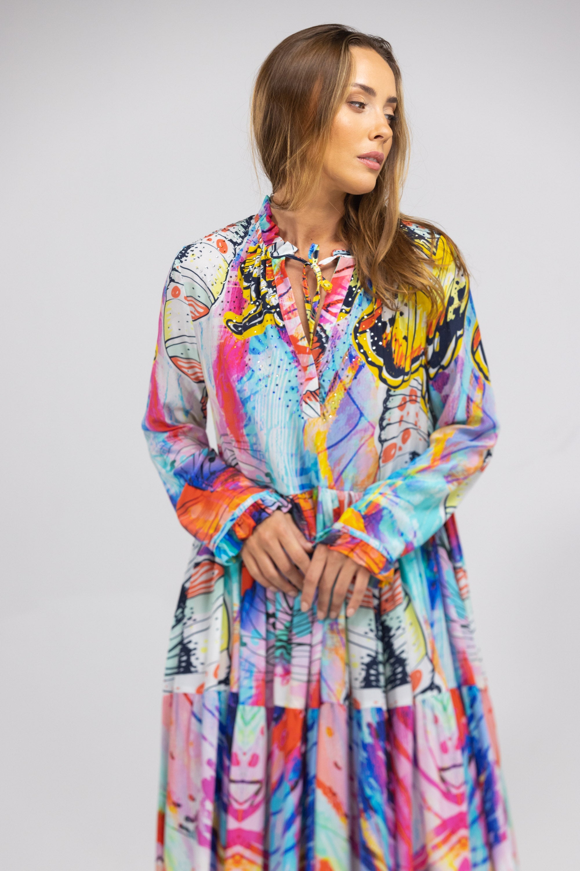 CANBERRA - FRONT PLACKET MAXI DRESS