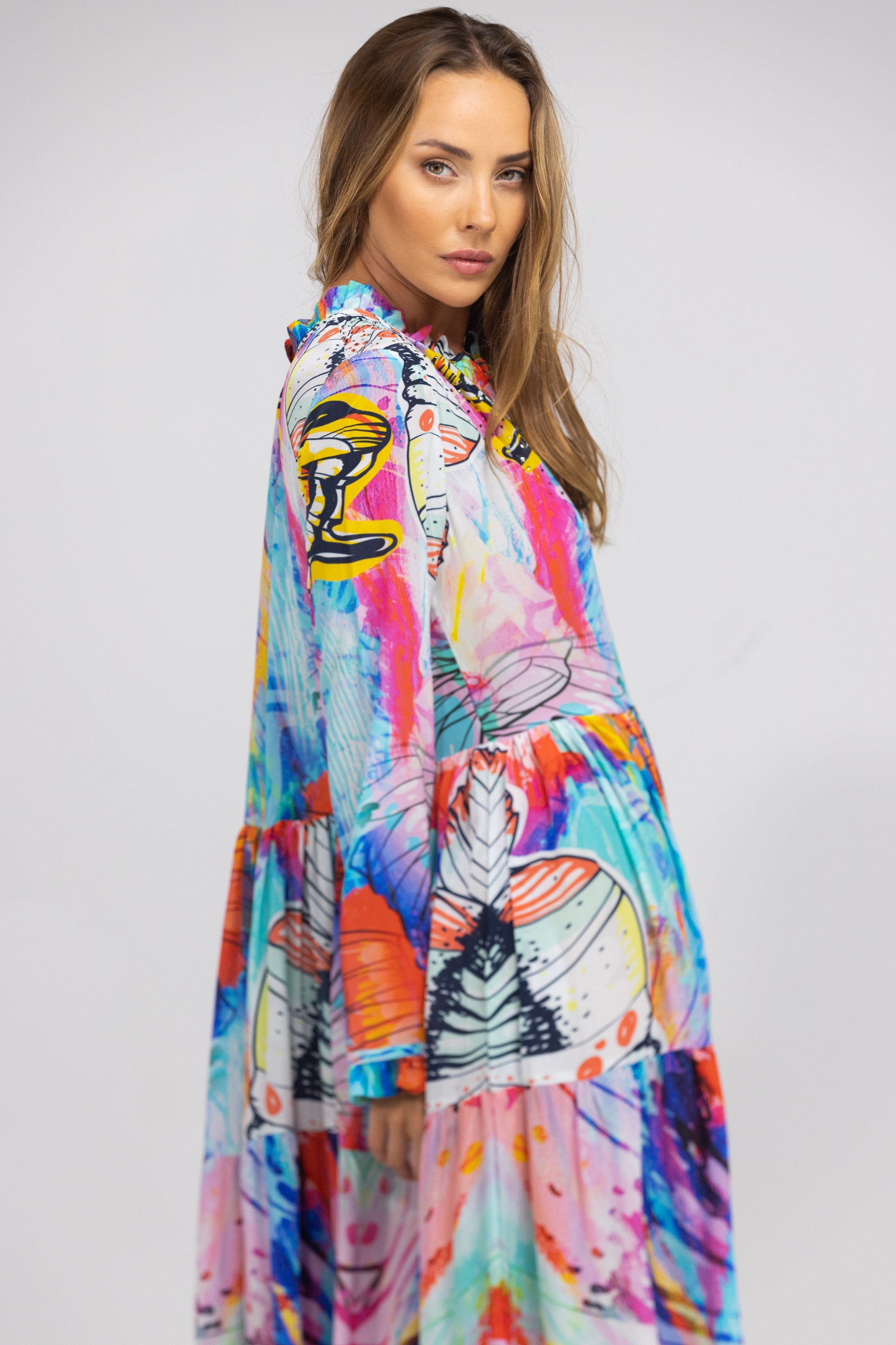 CANBERRA - FRONT PLACKET MAXI DRESS