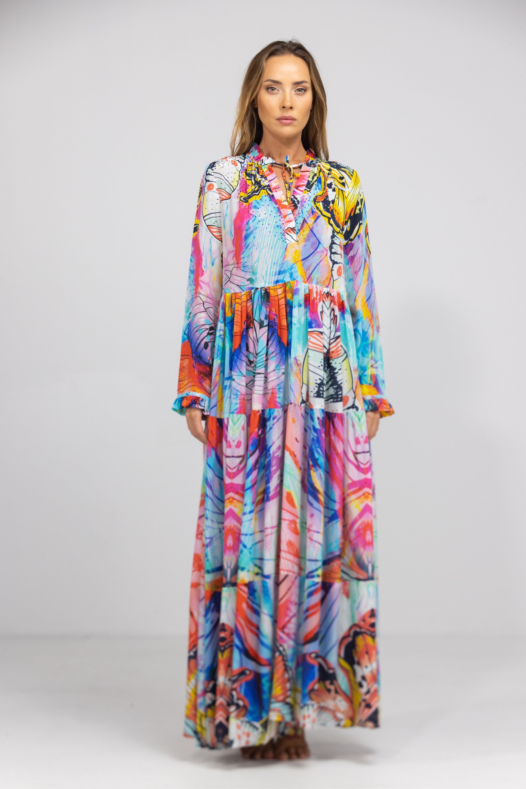 CANBERRA - FRONT PLACKET MAXI DRESS