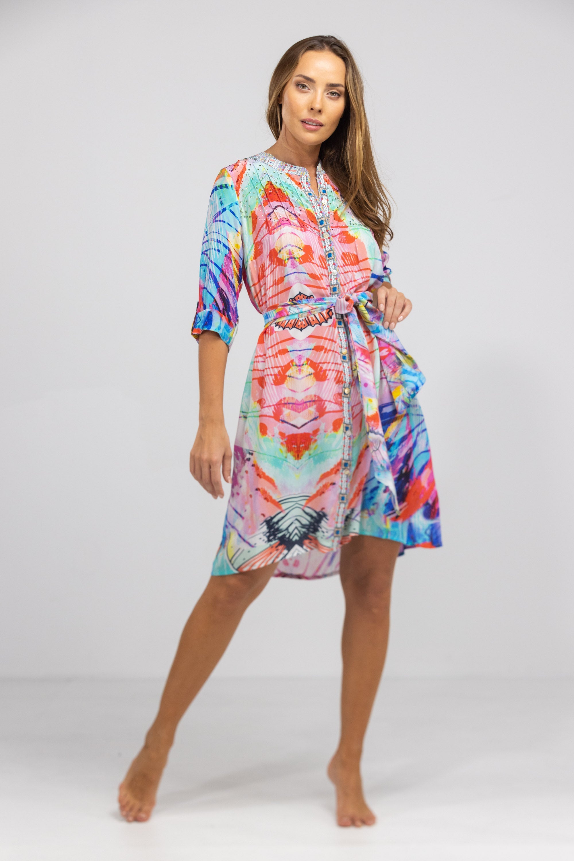 CANBERRA - PINTUCKS DRESS