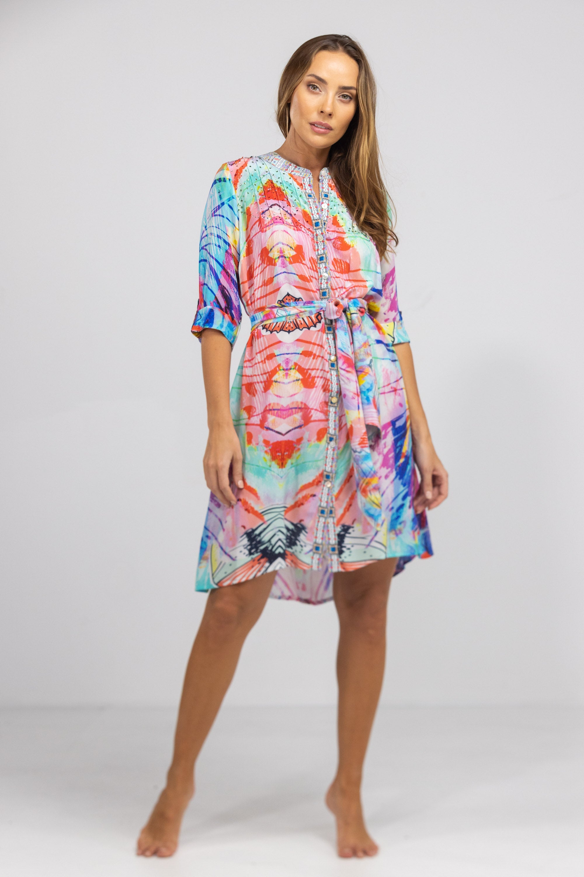 CANBERRA - PINTUCKS DRESS