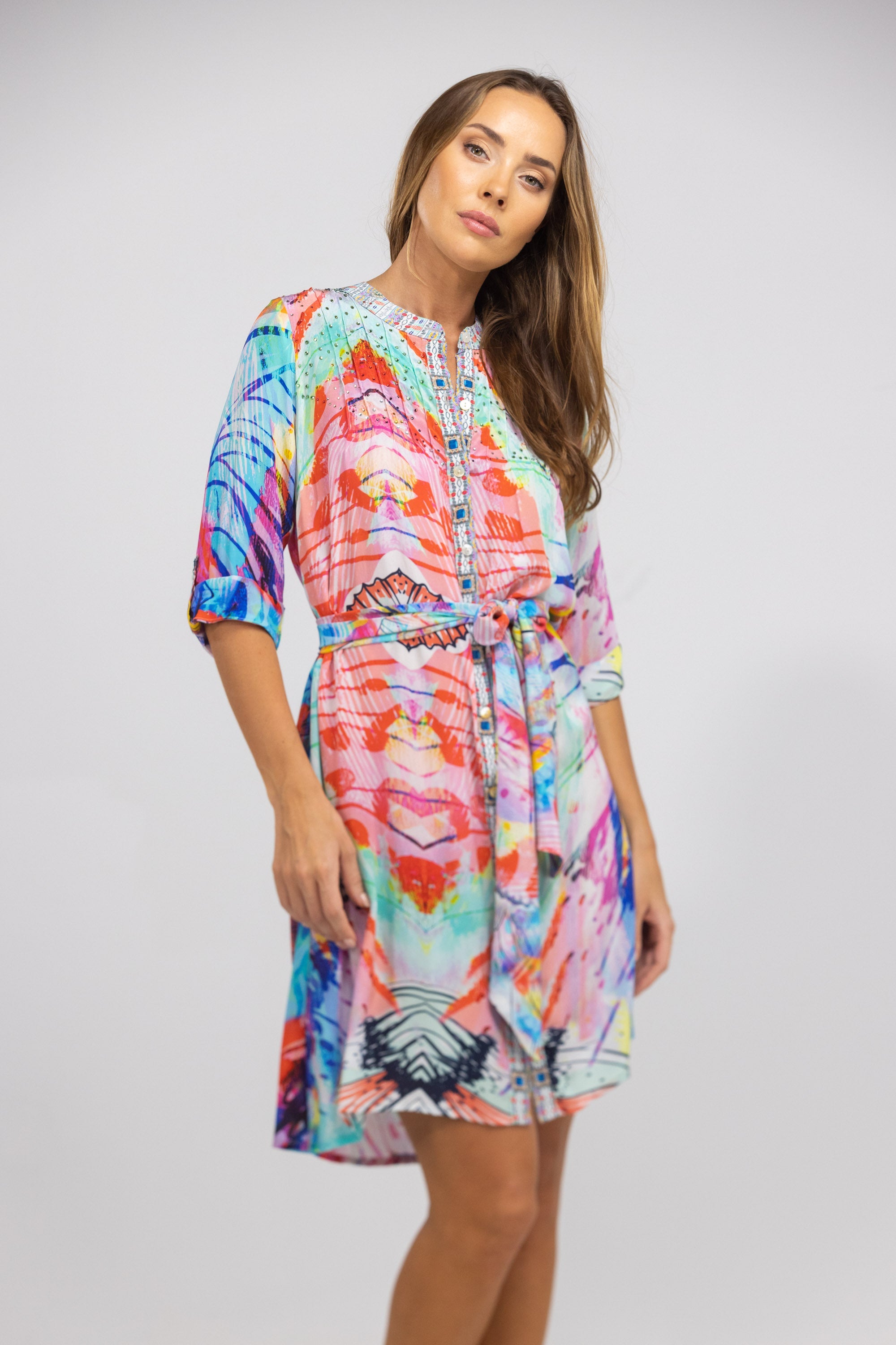 CANBERRA - PINTUCKS DRESS