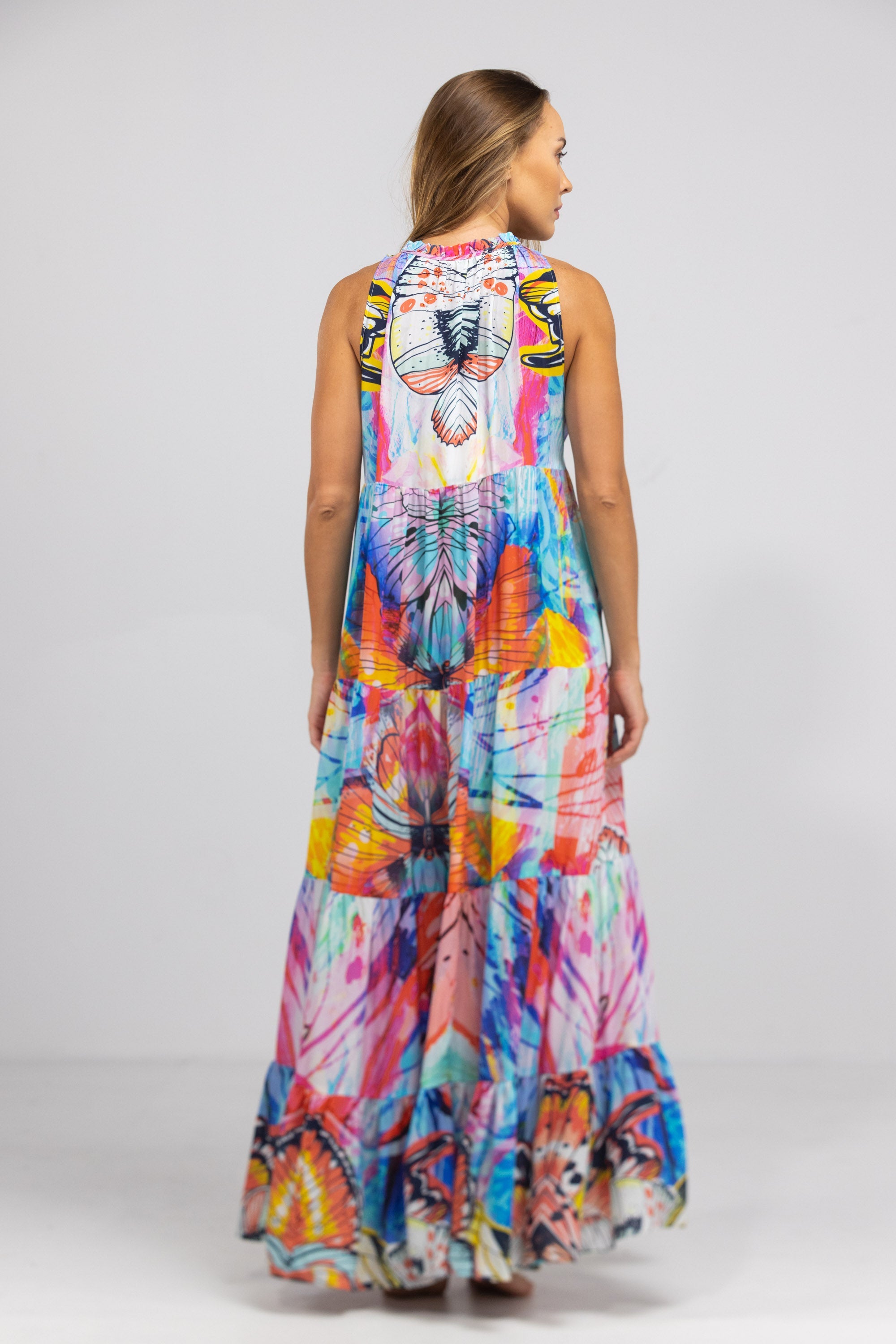 CANBERRA - FRILL ARMHOLE MAXI DRESS