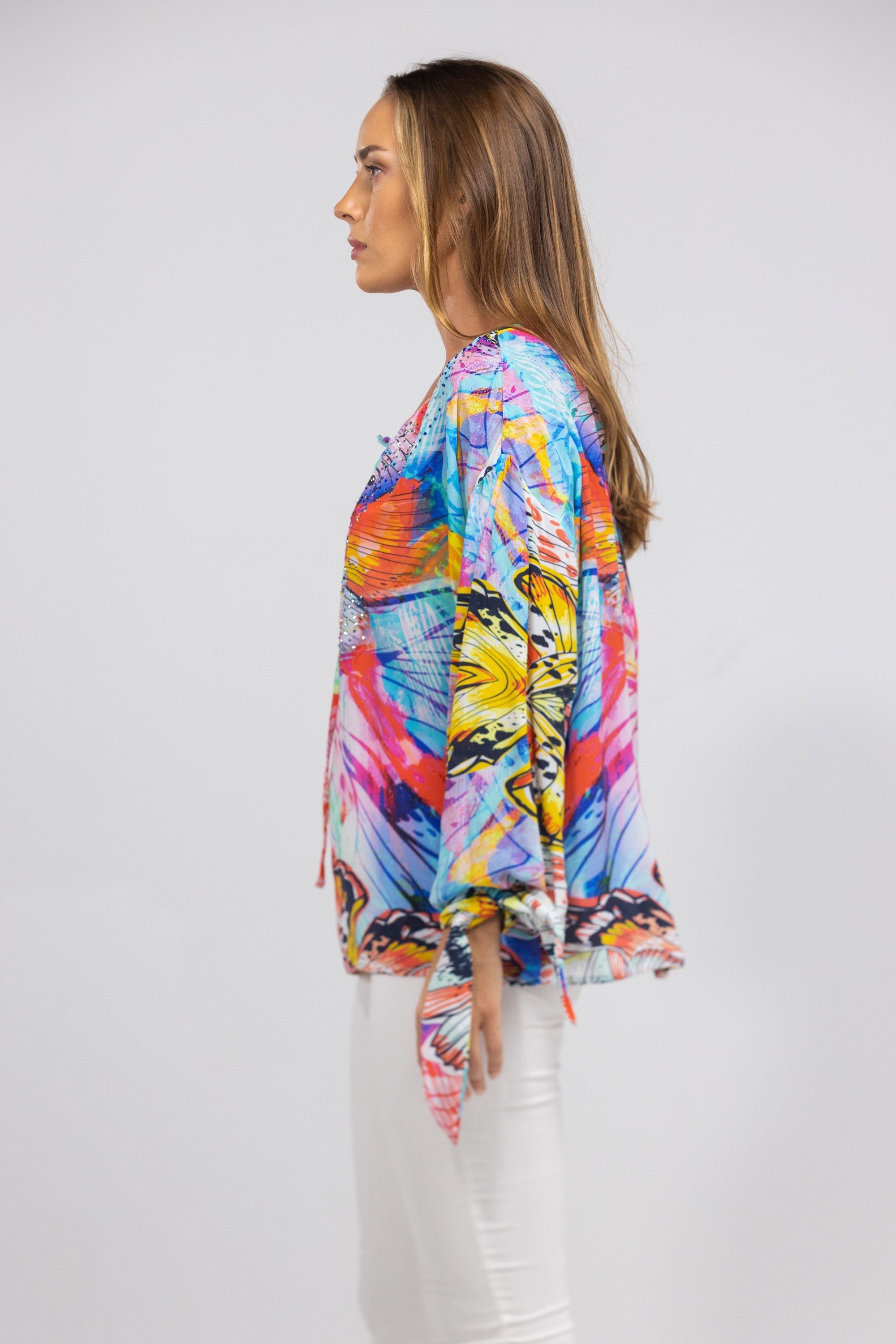 CANBERRA - KNOT CUFF LONG SLEEVE TOP