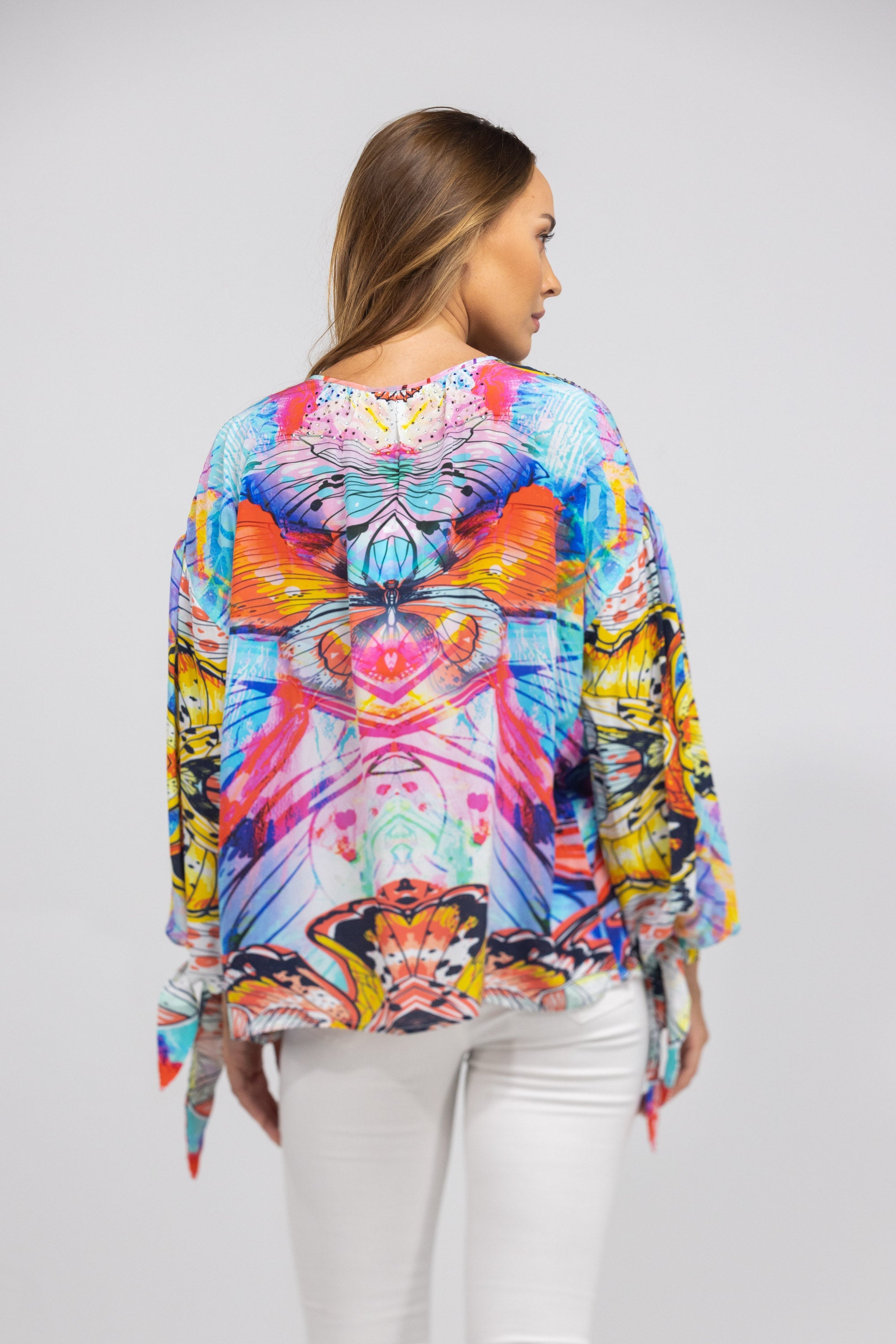 CANBERRA - KNOT CUFF LONG SLEEVE TOP
