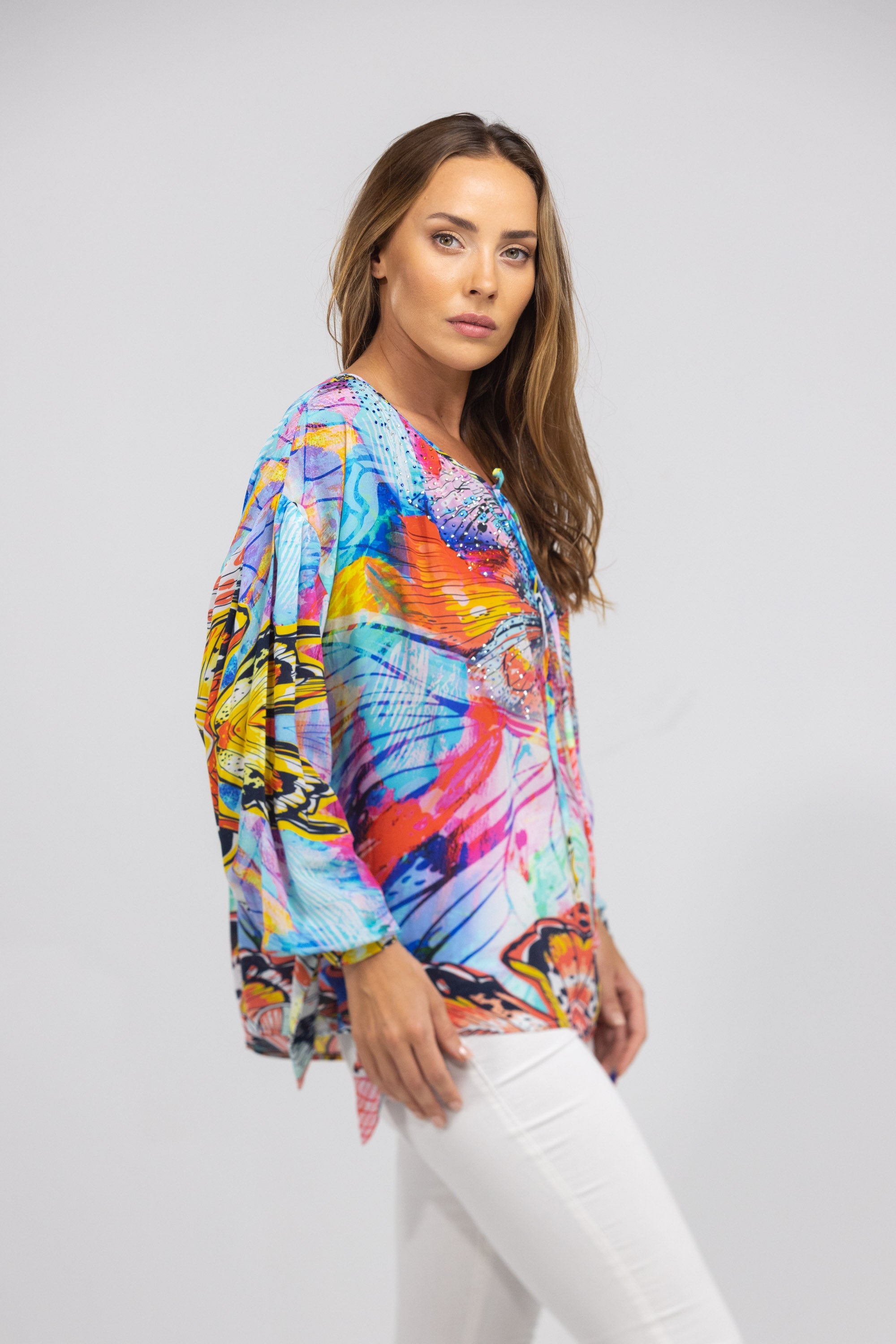 CANBERRA - KNOT CUFF LONG SLEEVE TOP