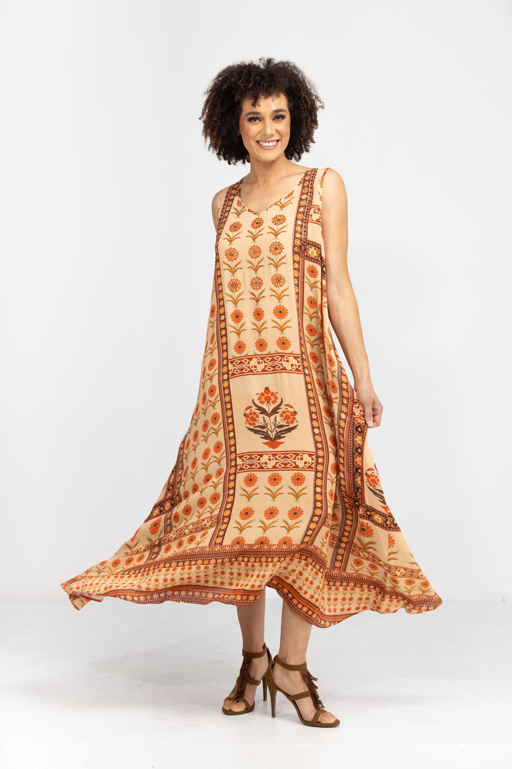 MAHOGANY - SLEEVELESS MAXI DRESS - TheSwankStore
