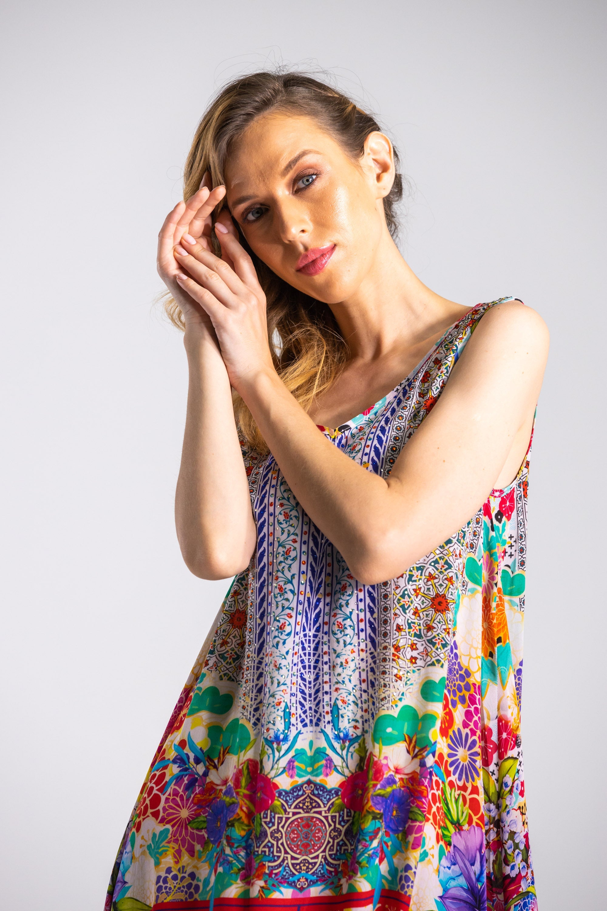 BOBOLI GARDENIA - FLOWING MAXI DRESS
