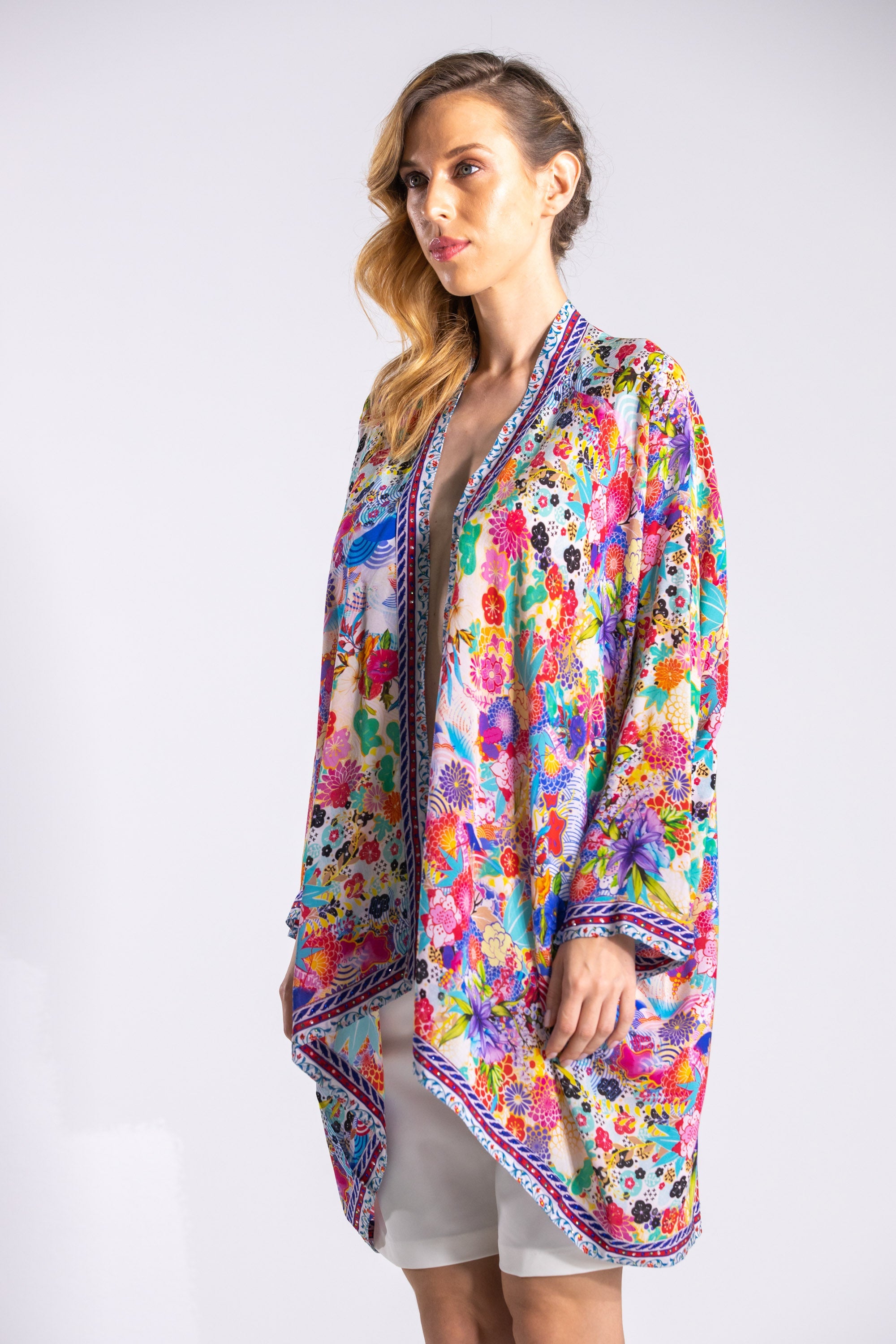 BOBOLI GARDENIA - KIMONO SHORT SHRUG