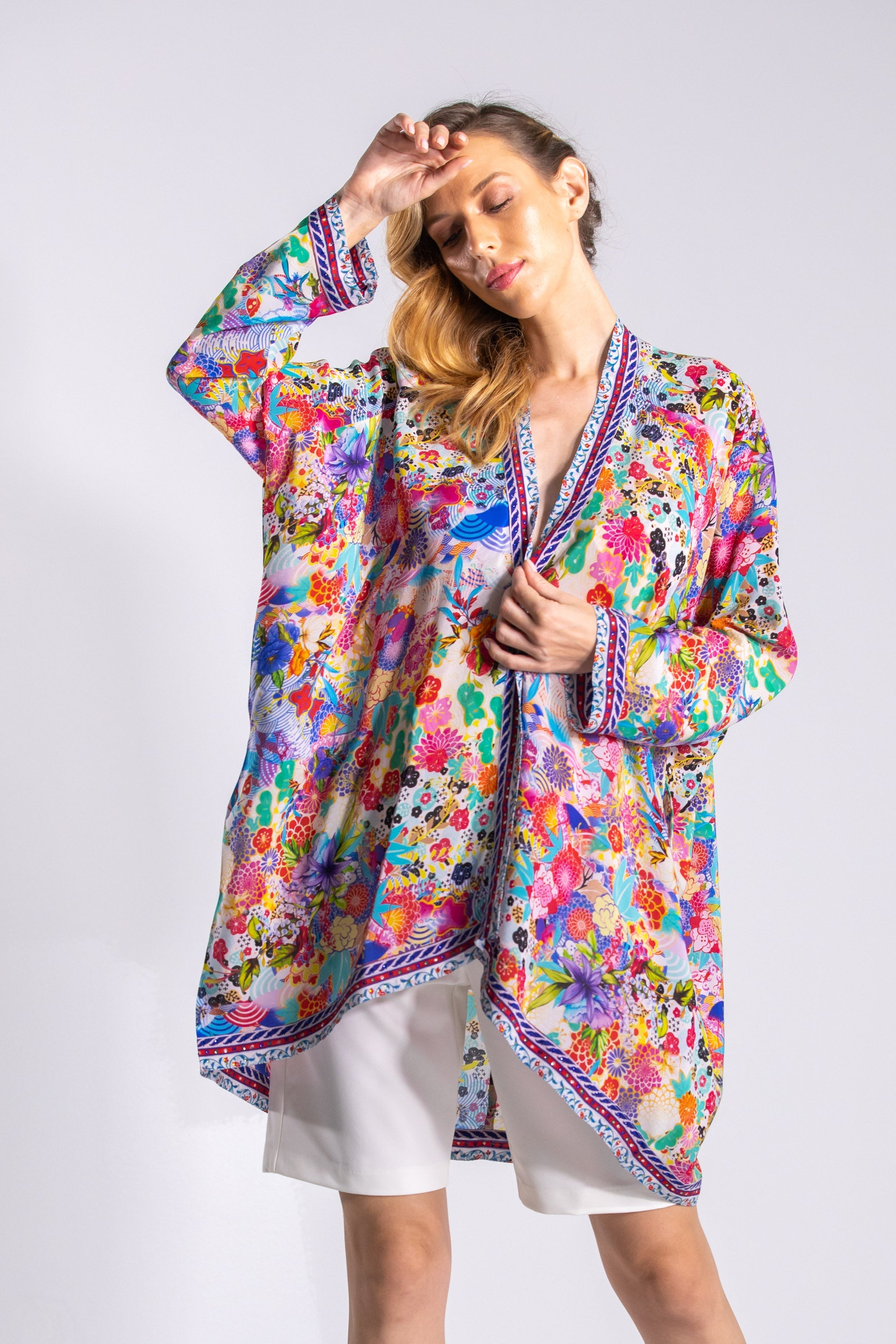 BOBOLI GARDENIA - KIMONO SHORT SHRUG