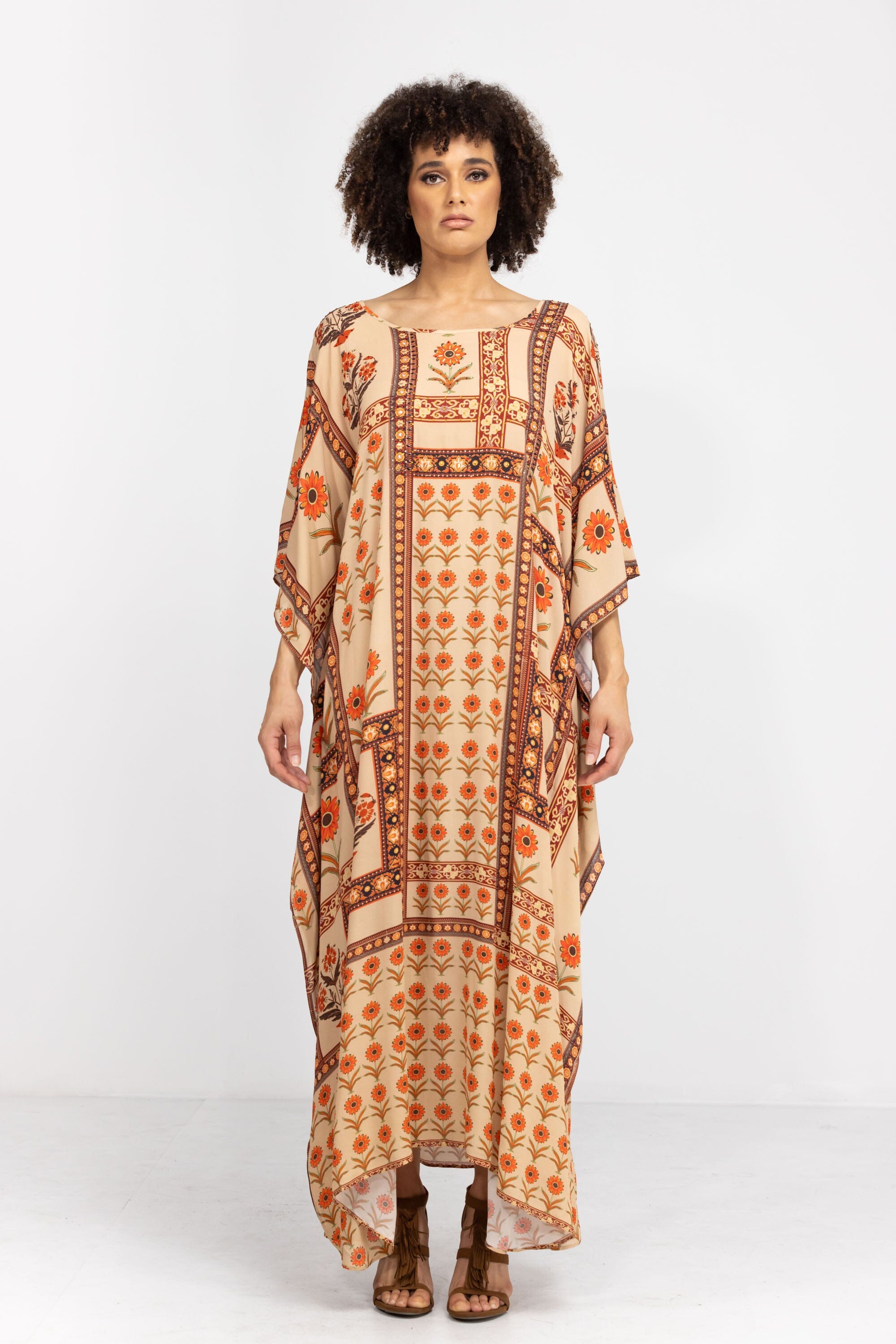 MAHOGANY - LONG KAFTAN - TheSwankStore