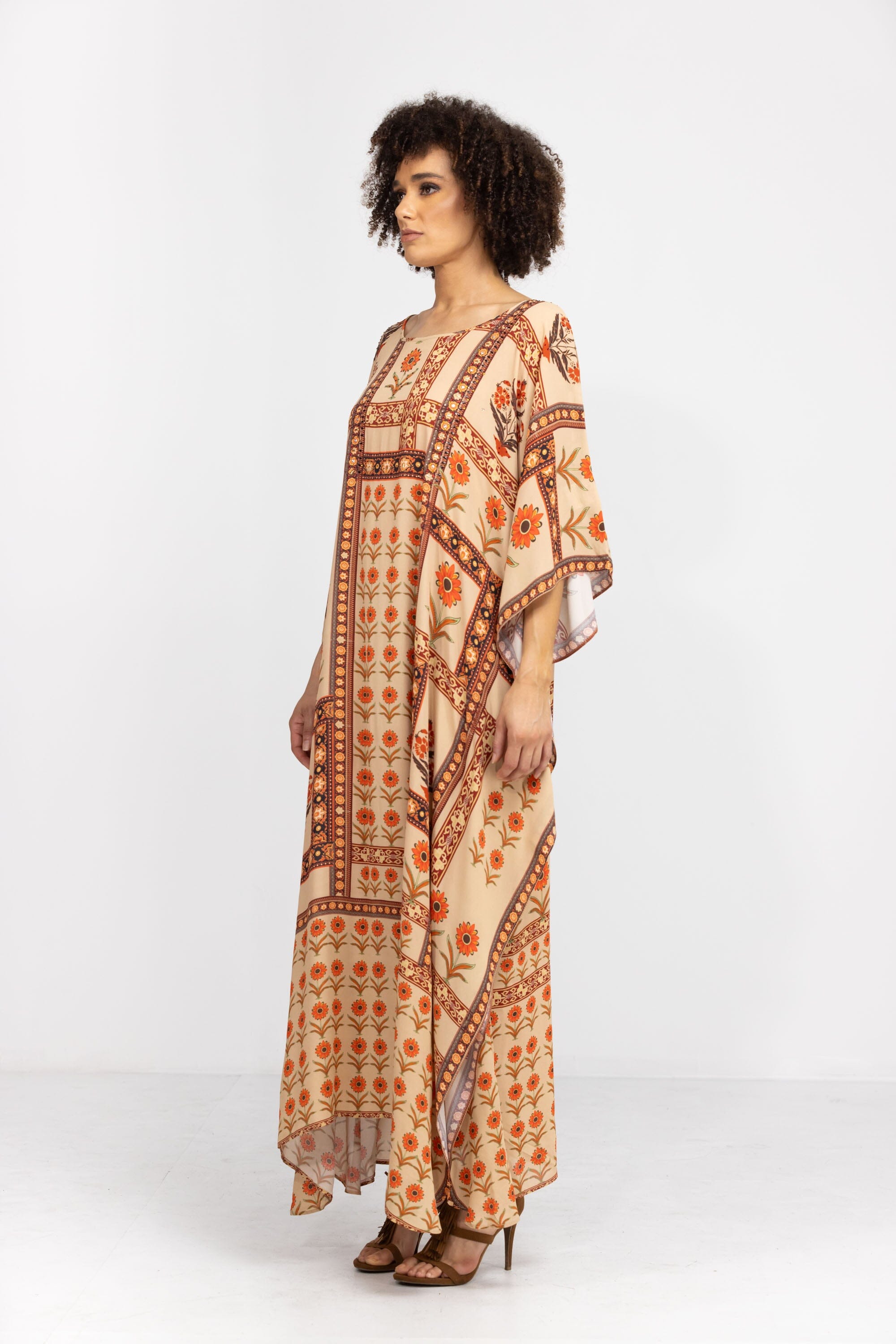 MAHOGANY - LONG KAFTAN - TheSwankStore