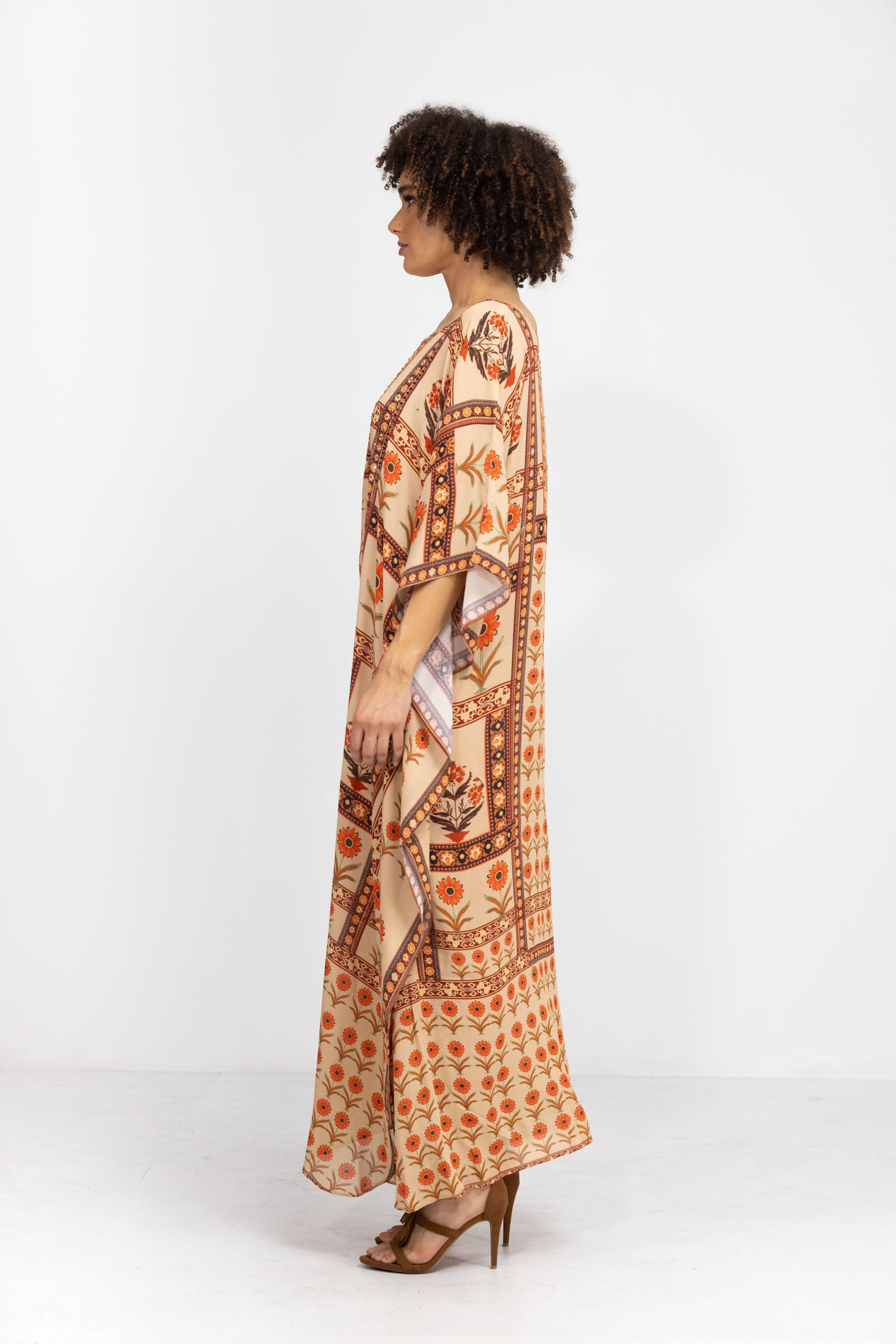 MAHOGANY - LONG KAFTAN - TheSwankStore