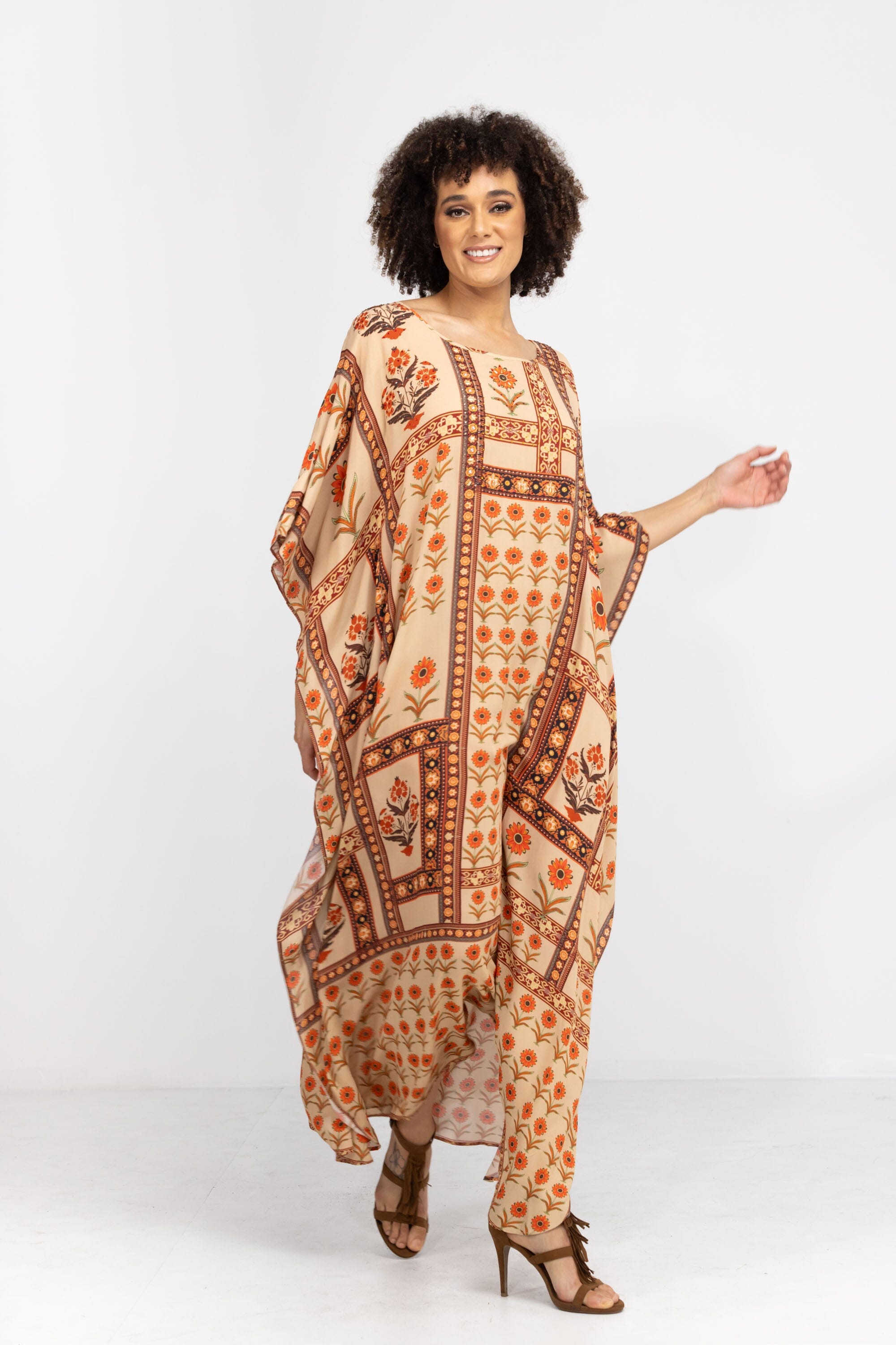 MAHOGANY - LONG KAFTAN - TheSwankStore