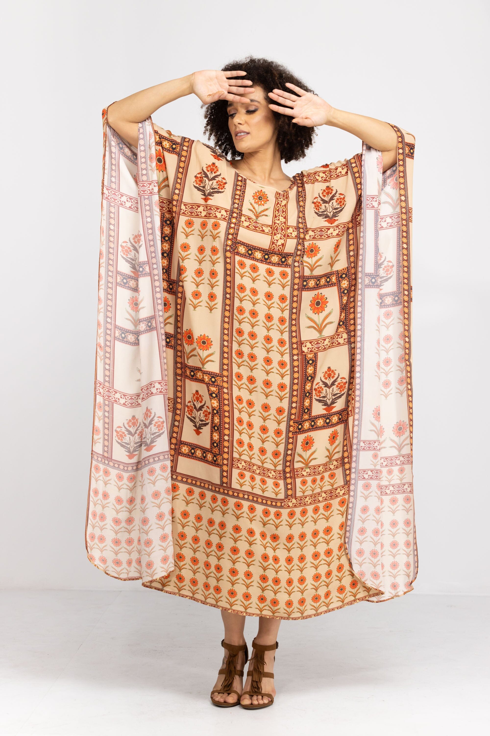 MAHOGANY - LONG KAFTAN - TheSwankStore