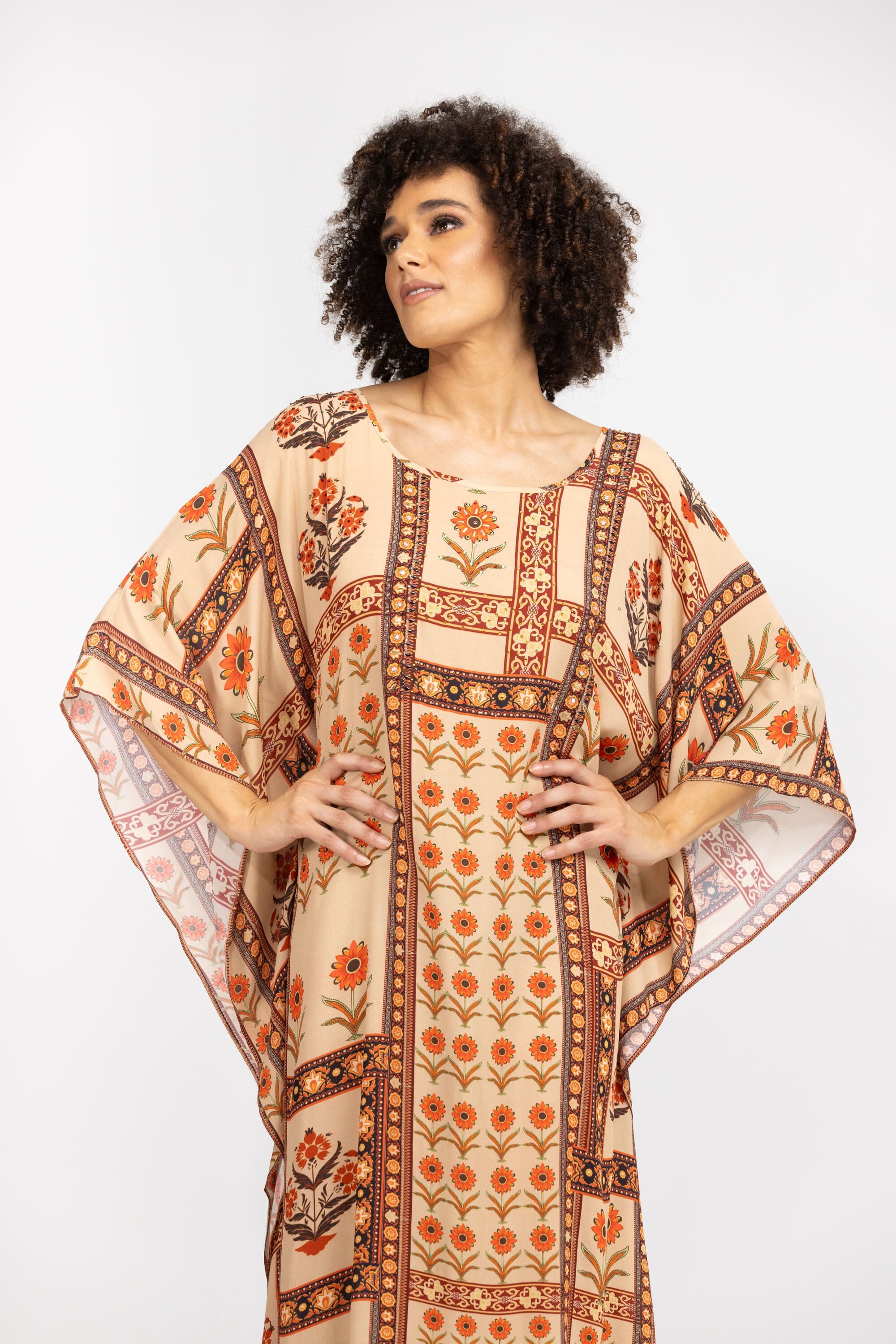 MAHOGANY - LONG KAFTAN - TheSwankStore
