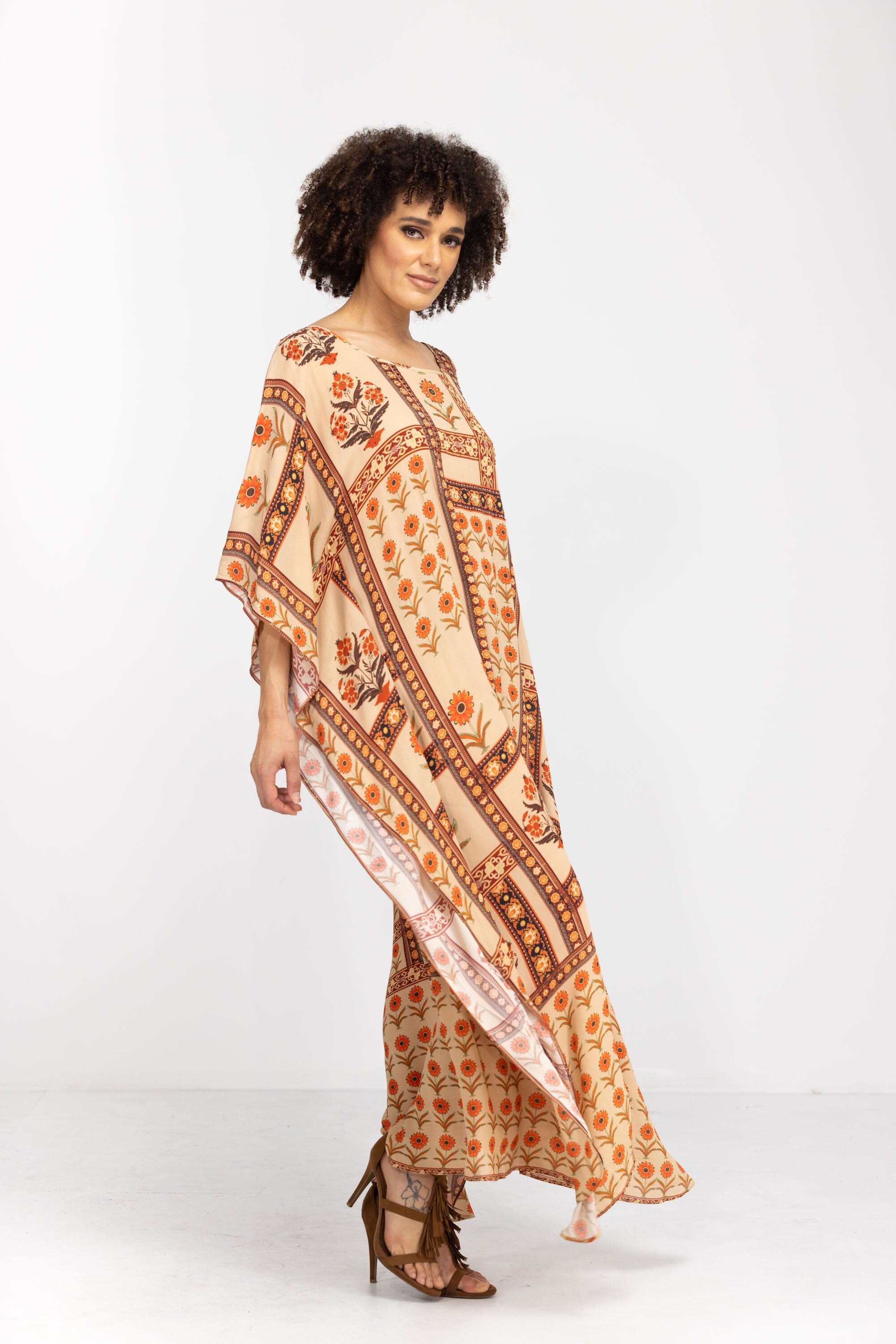MAHOGANY - LONG KAFTAN - TheSwankStore