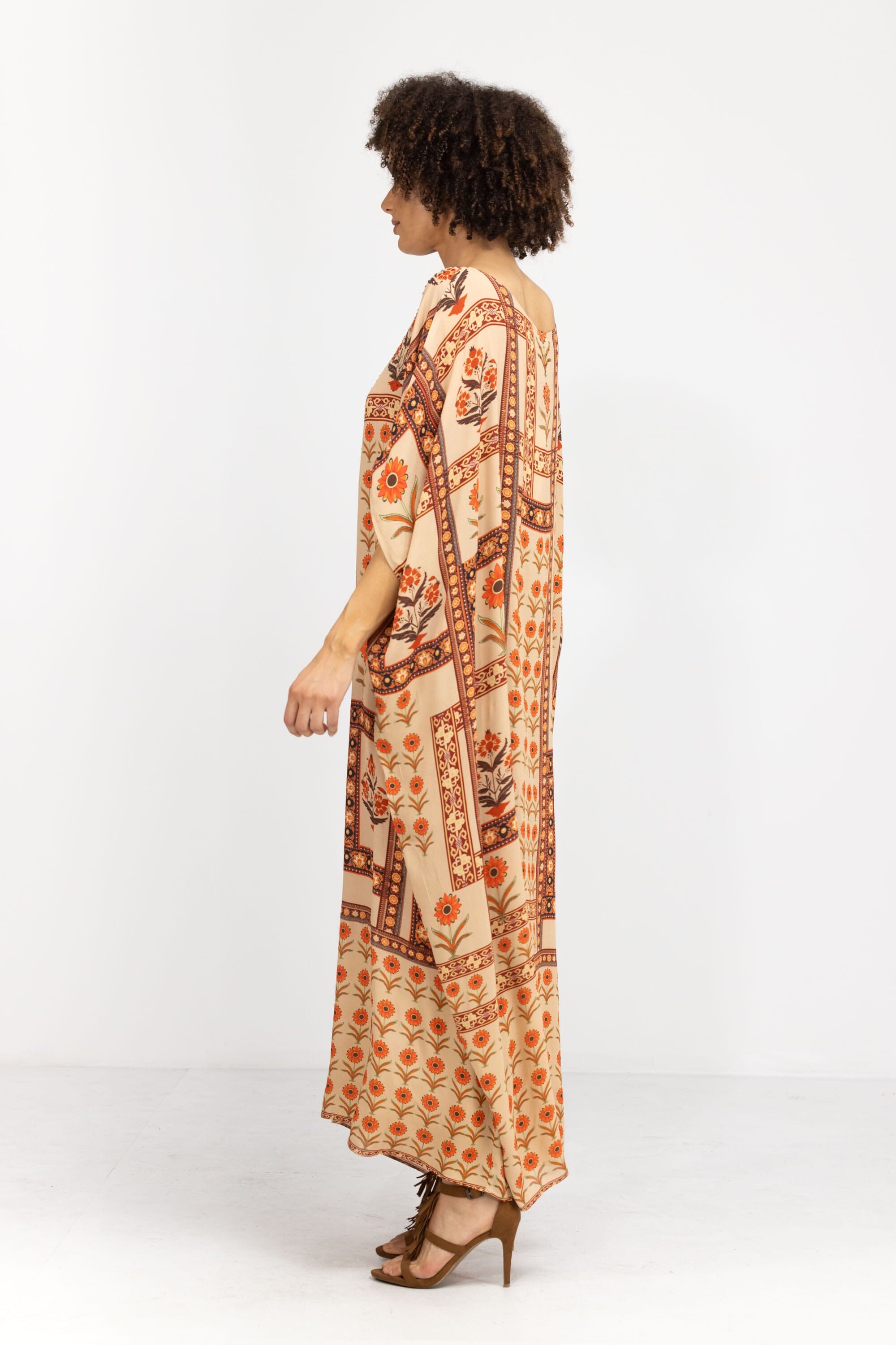 MAHOGANY - BOX KAFTAN - TheSwankStore