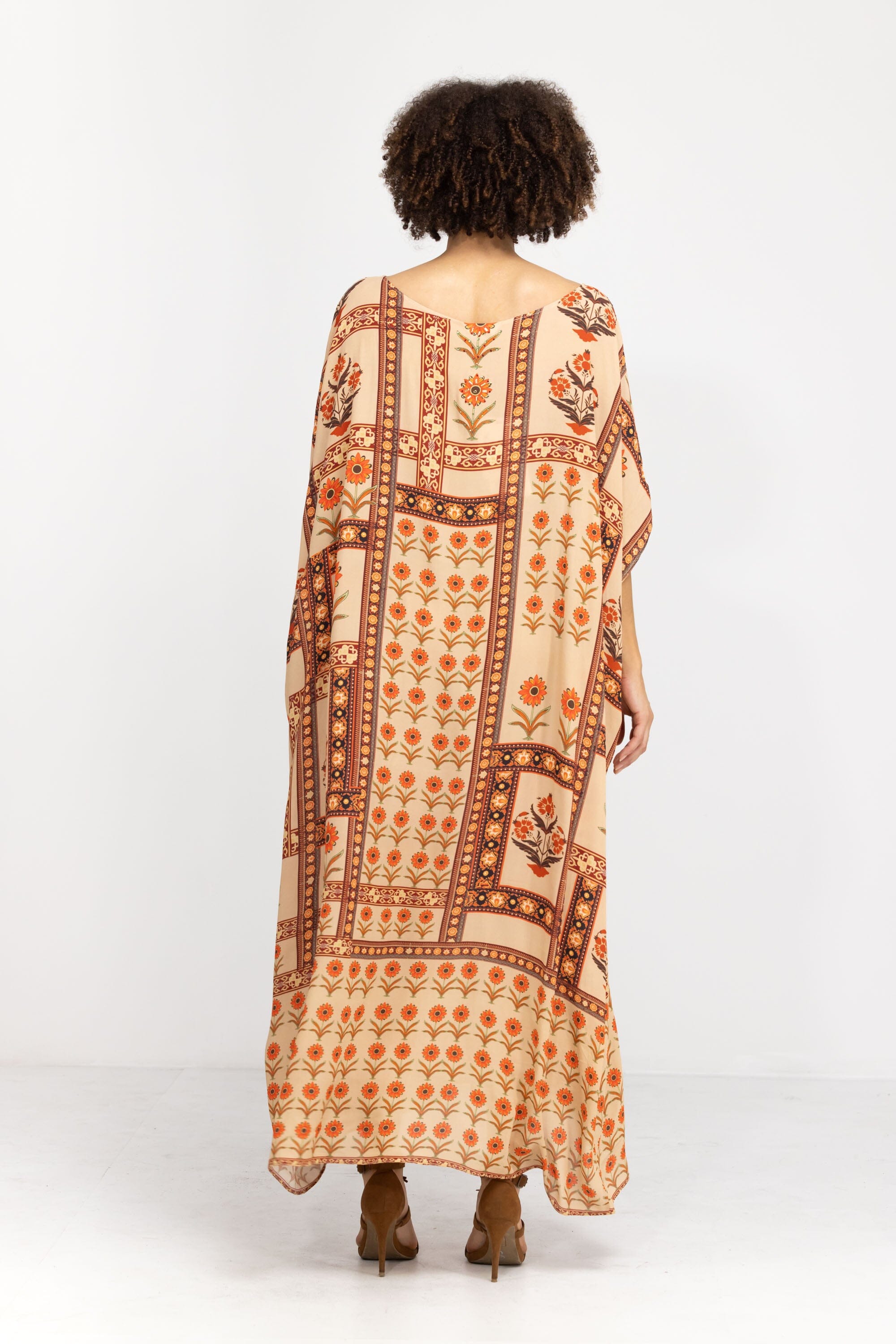 MAHOGANY - BOX KAFTAN - TheSwankStore