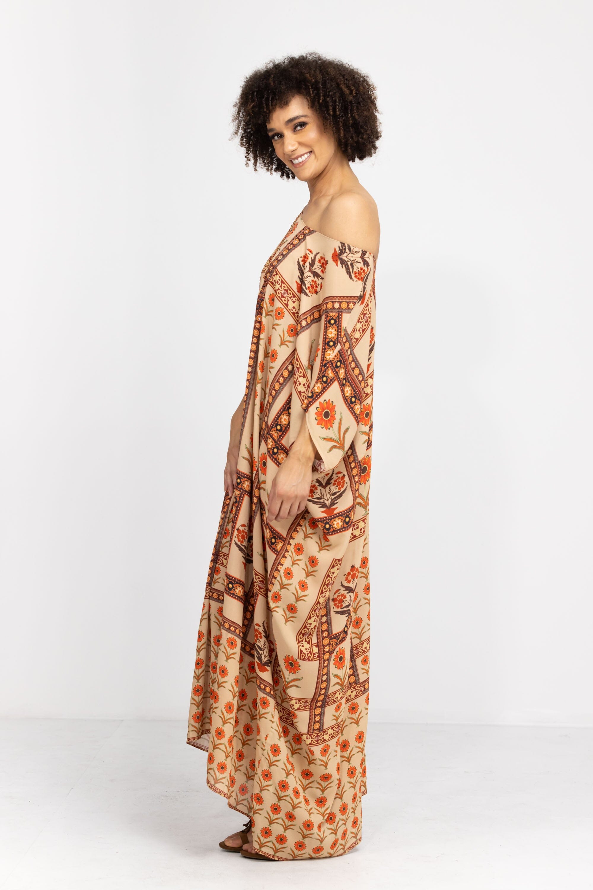 MAHOGANY - BOX KAFTAN - TheSwankStore